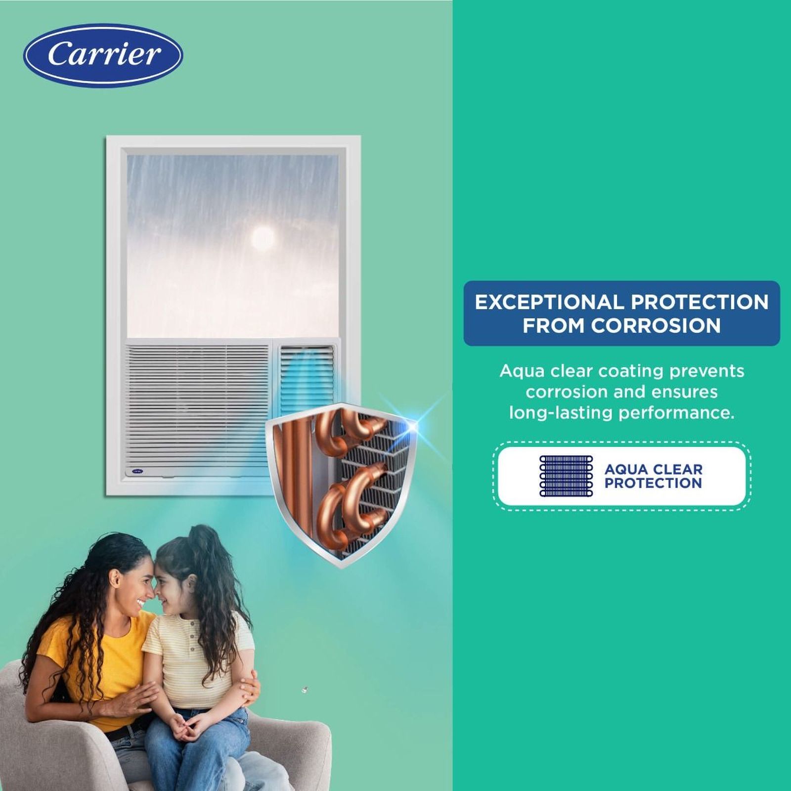 Carrier Estrella Ex 2 Ton 3 Star Fixed Speed Window AC (Copper Condenser, Dust Filter, CAW24EC3R32F0) Carrier Estrella Ex 2 Ton 3 Star Fixed Speed Window AC (Copper Condenser, Dust Filter, CAW24EC3R32F0)_9