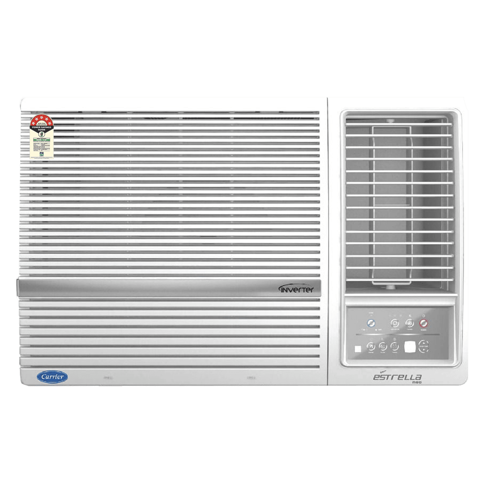 Carrier Estrella Exi 1.5 Ton 5 Star Inverter Window AC (Copper Condenser, Dust Filter, CIW18EC5R32F0) Carrier Estrella Exi 1.5 Ton 5 Star Inverter Window AC (Copper Condenser, Dust Filter, CIW18EC5R32F0)_1