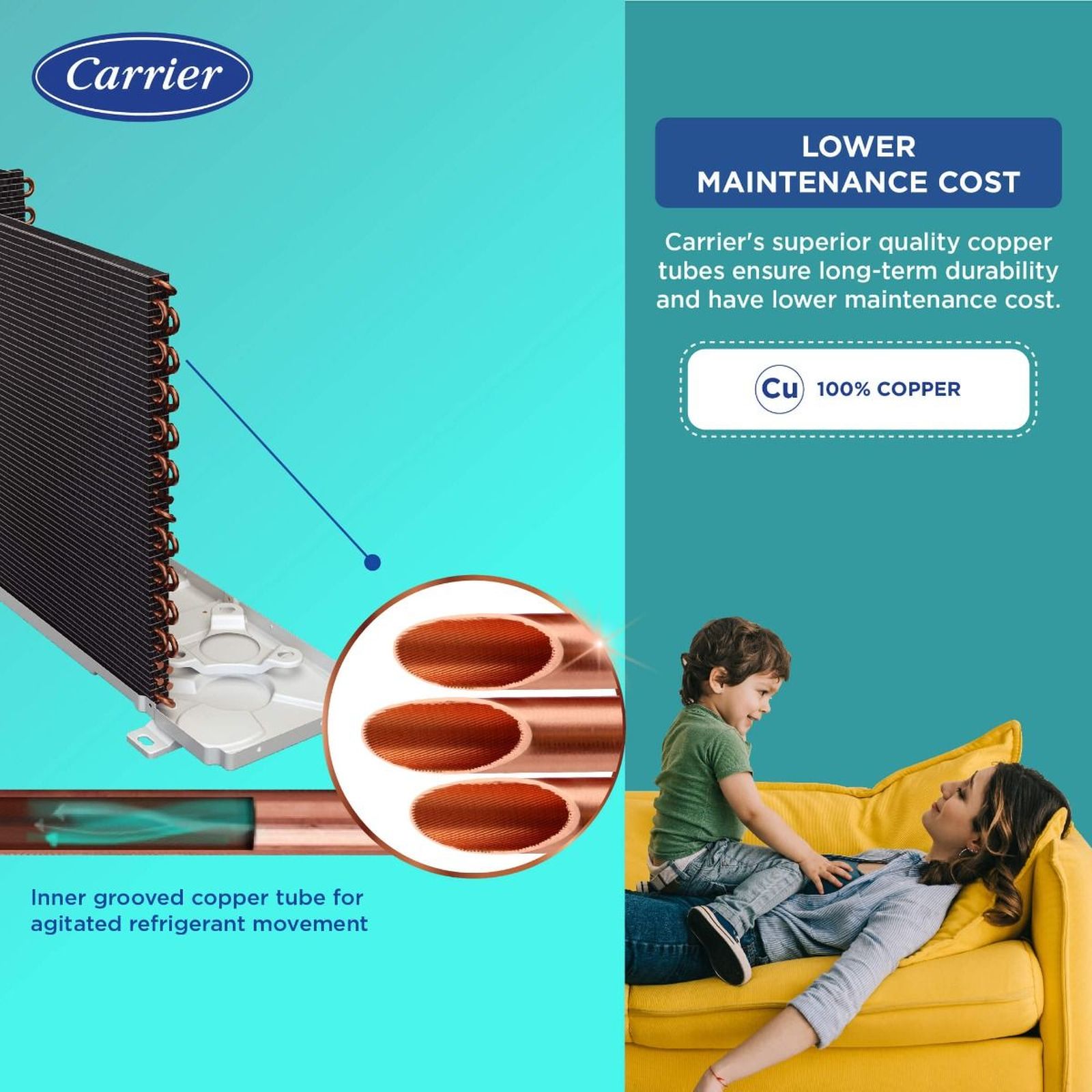 Carrier Estrella Exi 1.5 Ton 5 Star Inverter Window AC (Copper Condenser, Dust Filter, CIW18EC5R32F0) Carrier Estrella Exi 1.5 Ton 5 Star Inverter Window AC (Copper Condenser, Dust Filter, CIW18EC5R32F0)_10