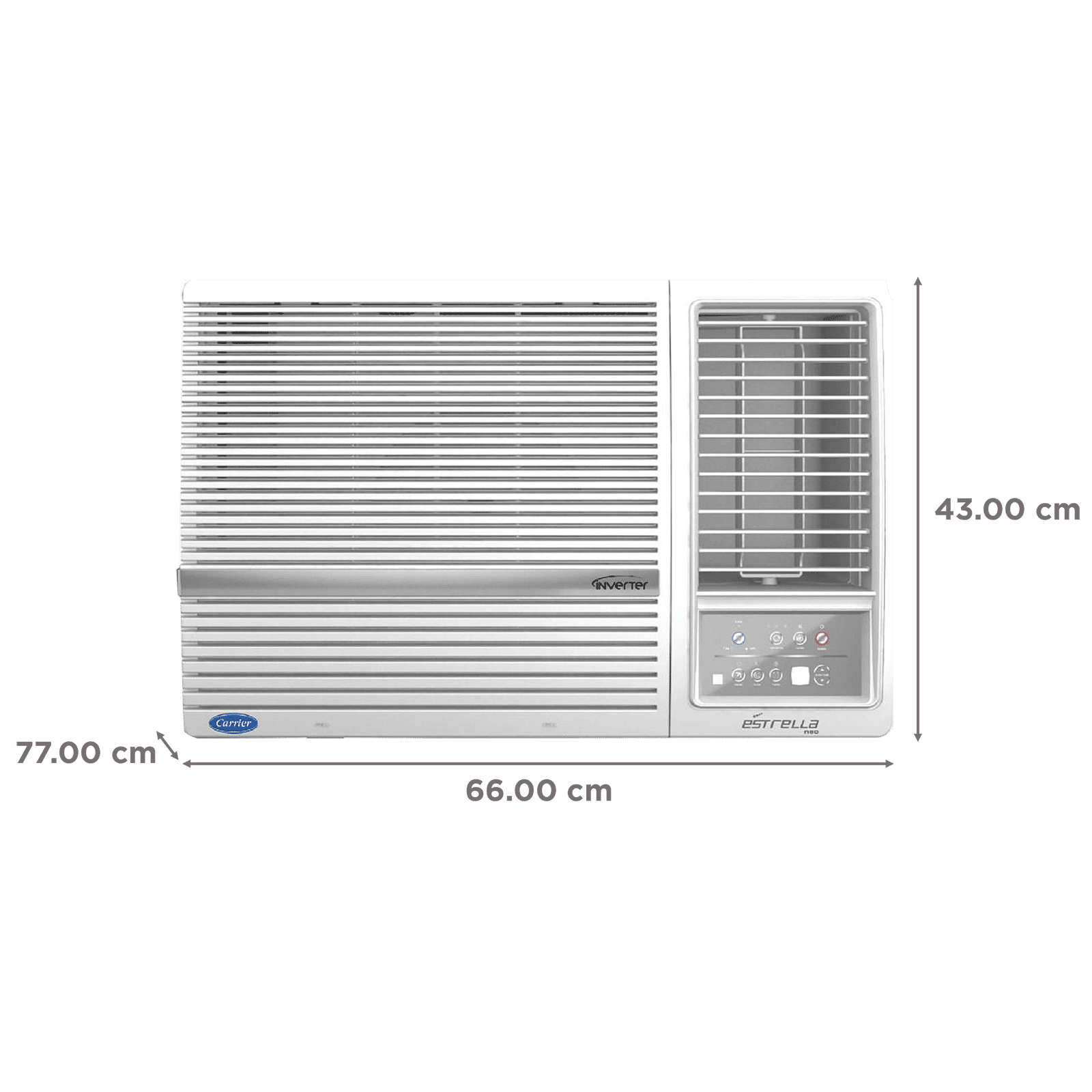 Carrier Estrella Exi 1.5 Ton 5 Star Inverter Window AC (Copper Condenser, Dust Filter, CIW18EC5R32F0) Carrier Estrella Exi 1.5 Ton 5 Star Inverter Window AC (Copper Condenser, Dust Filter, CIW18EC5R32F0)_4