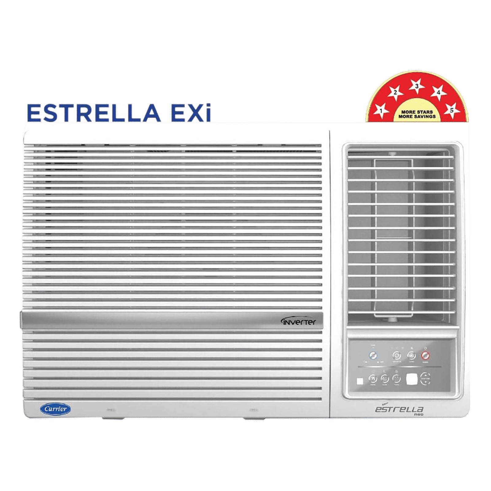 Carrier Estrella Exi 1.5 Ton 5 Star Inverter Window AC (Copper Condenser, Dust Filter, CIW18EC5R32F0) Carrier Estrella Exi 1.5 Ton 5 Star Inverter Window AC (Copper Condenser, Dust Filter, CIW18EC5R32F0)_6