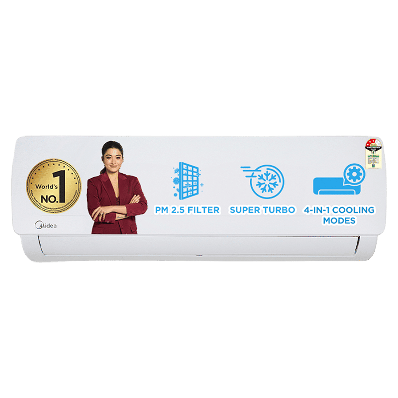 Midea Santis Pro Deluxe 4 in 1 Convertible 2 Ton 3 Star Inverter Split AC with Auto Cleanser (Copper Condenser, MAI24SD3R32F0) Midea Santis Pro Deluxe 4 in 1 Convertible 2 Ton 3 Star Inverter Split AC with Auto Cleanser (Copper Condenser, MAI24SD3R32F0)_1