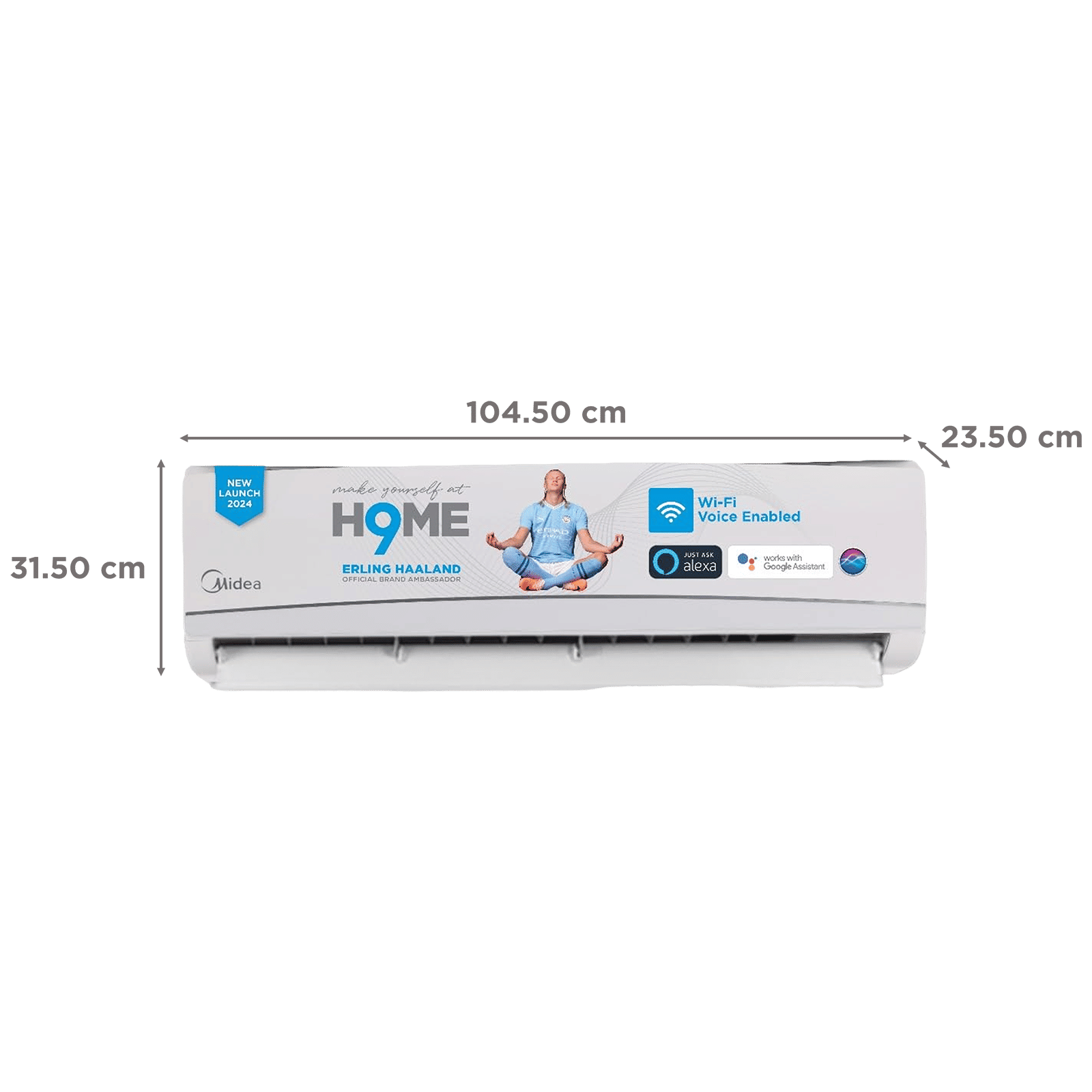 Midea Santis Pro Royal 4 in 1 Convertible 2 Ton 5 Star Inverter Split Smart AC with Wi-Fi Supported (Copper Condenser, MAI24SR5R34W0) Midea Santis Pro Royal 4 in 1 Convertible 2 Ton 5 Star Inverter Split Smart AC with Wi-Fi Supported (Copper Condenser, MAI24SR5R34W0)_3