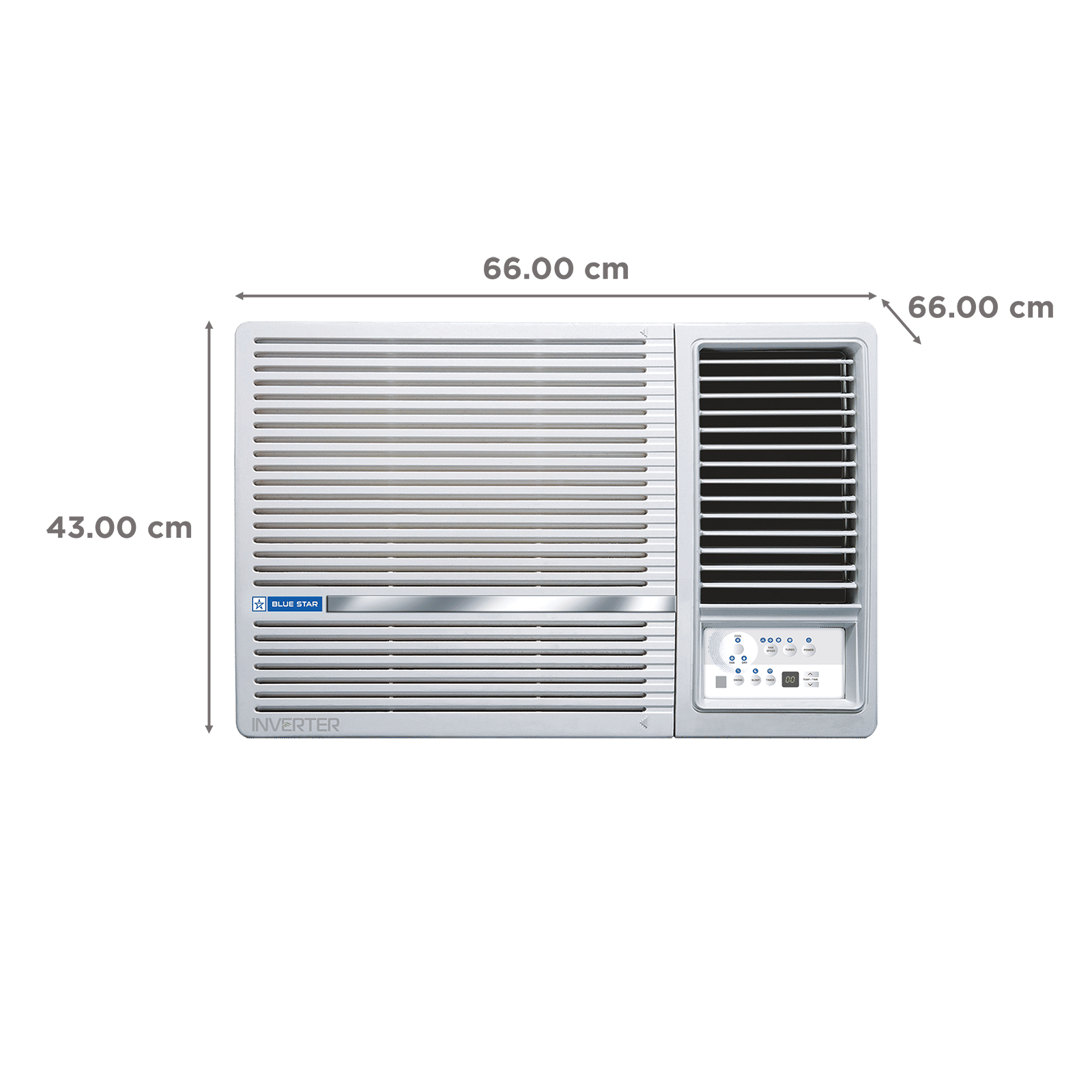 Blue Star L Series 5 in 1 Convertible 1.5 Ton 3 Star Inverter Window AC with Self Diagnosis (Copper Condenser, WID318L) Blue Star L Series 5 in 1 Convertible 1.5 Ton 3 Star Inverter Window AC with Self Diagnosis (Copper Condenser, WID318L)_4