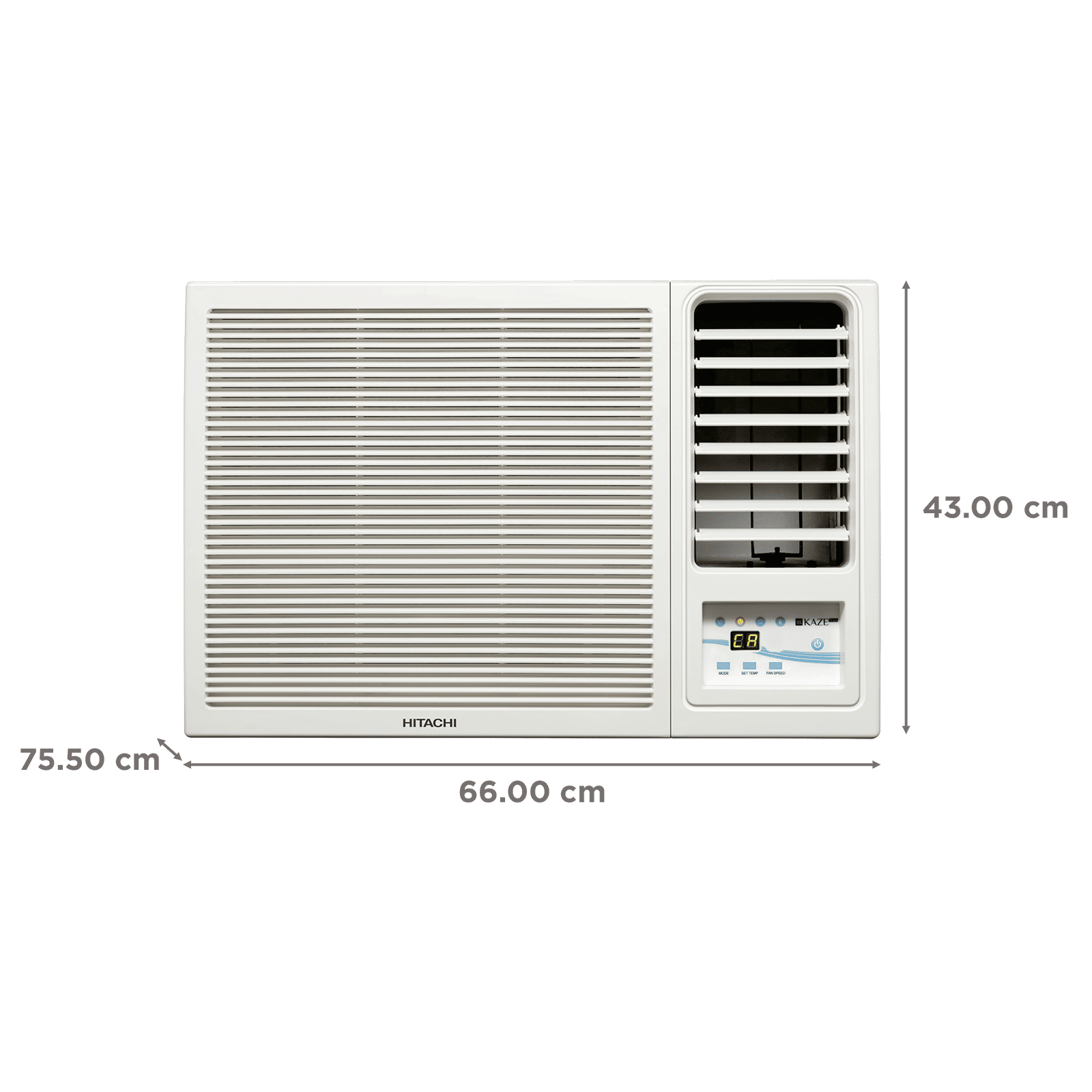 HITACHI New Kaze Plus 1.5 Ton 3 Star Fixed Speed Window AC (Copper Condenser, Dust Filter, RAW318HHDO) HITACHI New Kaze Plus 1.5 Ton 3 Star Fixed Speed Window AC (Copper Condenser, Dust Filter, RAW318HHDO)_4