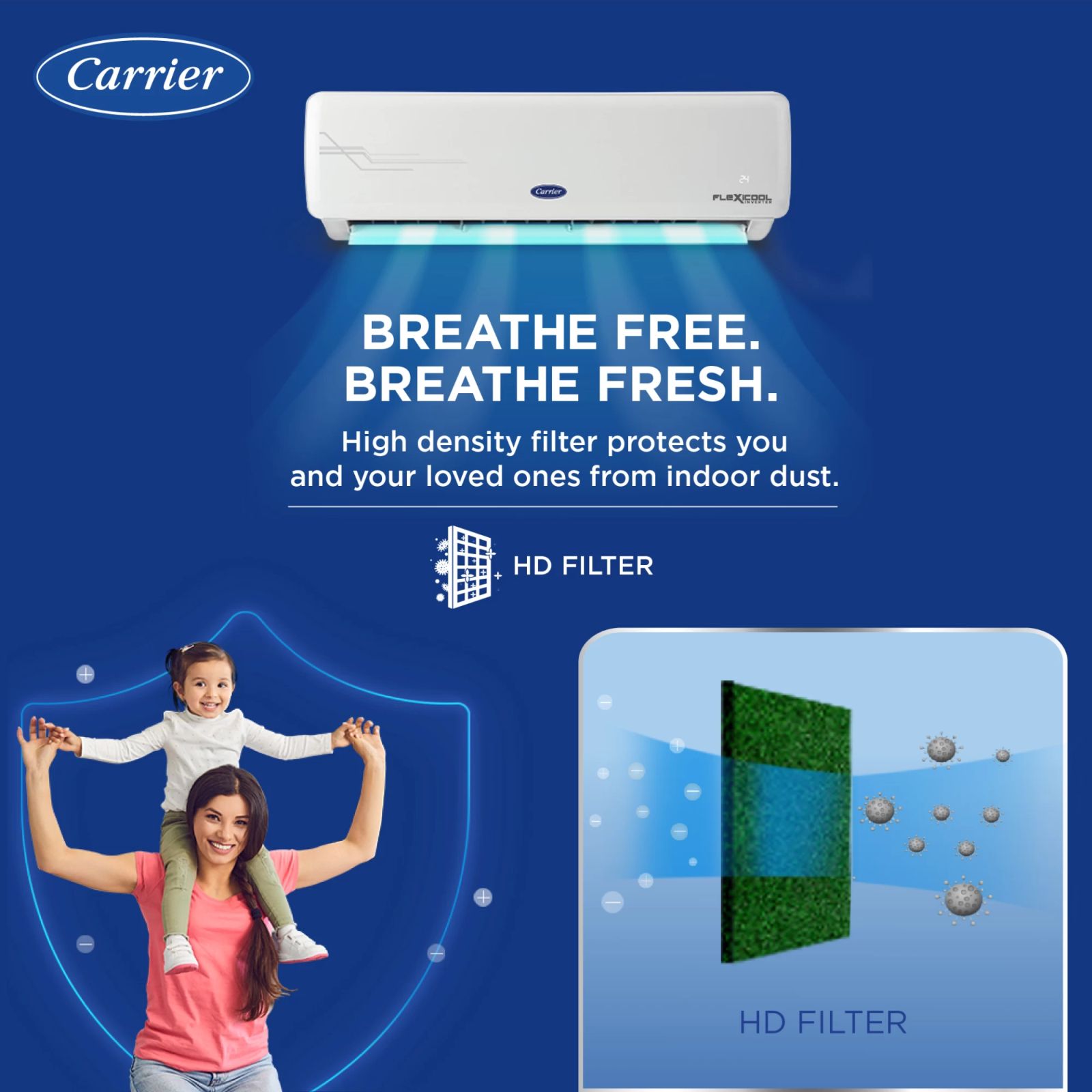 Carrier Ester Neo Plus Exi 6 in 1 Convertible 1 Ton 3 Star Inverter Split AC with Auto Cleanser (Copper Condenser, CAI12ER3R34F0) Carrier Ester Neo Plus Exi 6 in 1 Convertible 1 Ton 3 Star Inverter Split AC with Auto Cleanser (Copper Condenser, CAI12ER3R34F0)_7