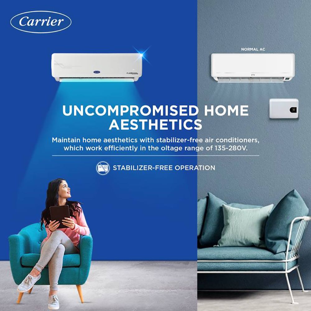 Carrier Ester Neo Plus Exi 6 in 1 Convertible 1 Ton 3 Star Inverter Split AC with Auto Cleanser (Copper Condenser, CAI12ER3R34F0) Carrier Ester Neo Plus Exi 6 in 1 Convertible 1 Ton 3 Star Inverter Split AC with Auto Cleanser (Copper Condenser, CAI12ER3R34F0)_11