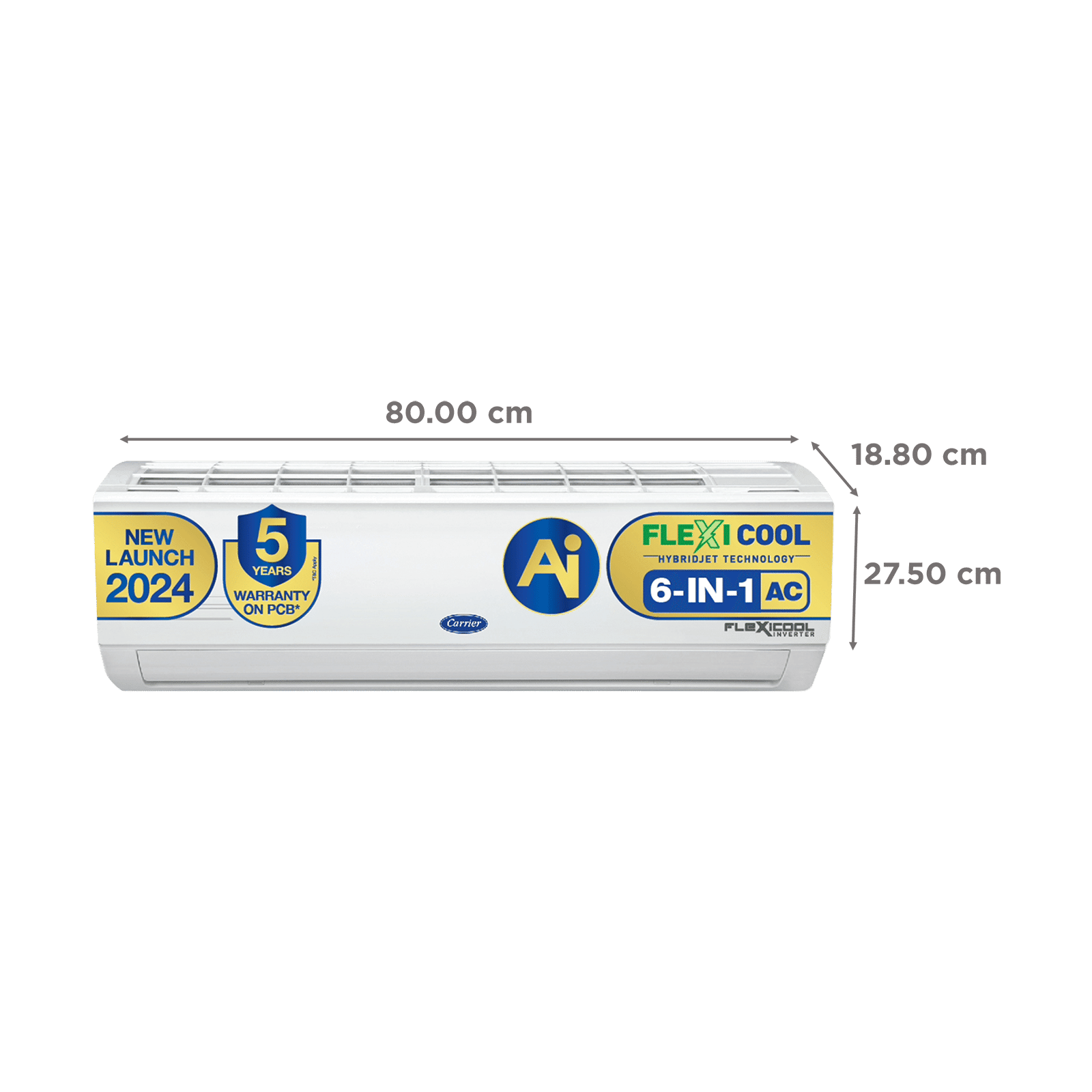 Carrier Ester Neo Exi 6 in 1 Convertible 1 Ton 5 Star Inverter Split AC with Auto Cleanser (Copper Condenser, CAI12ES5R34F0)_4