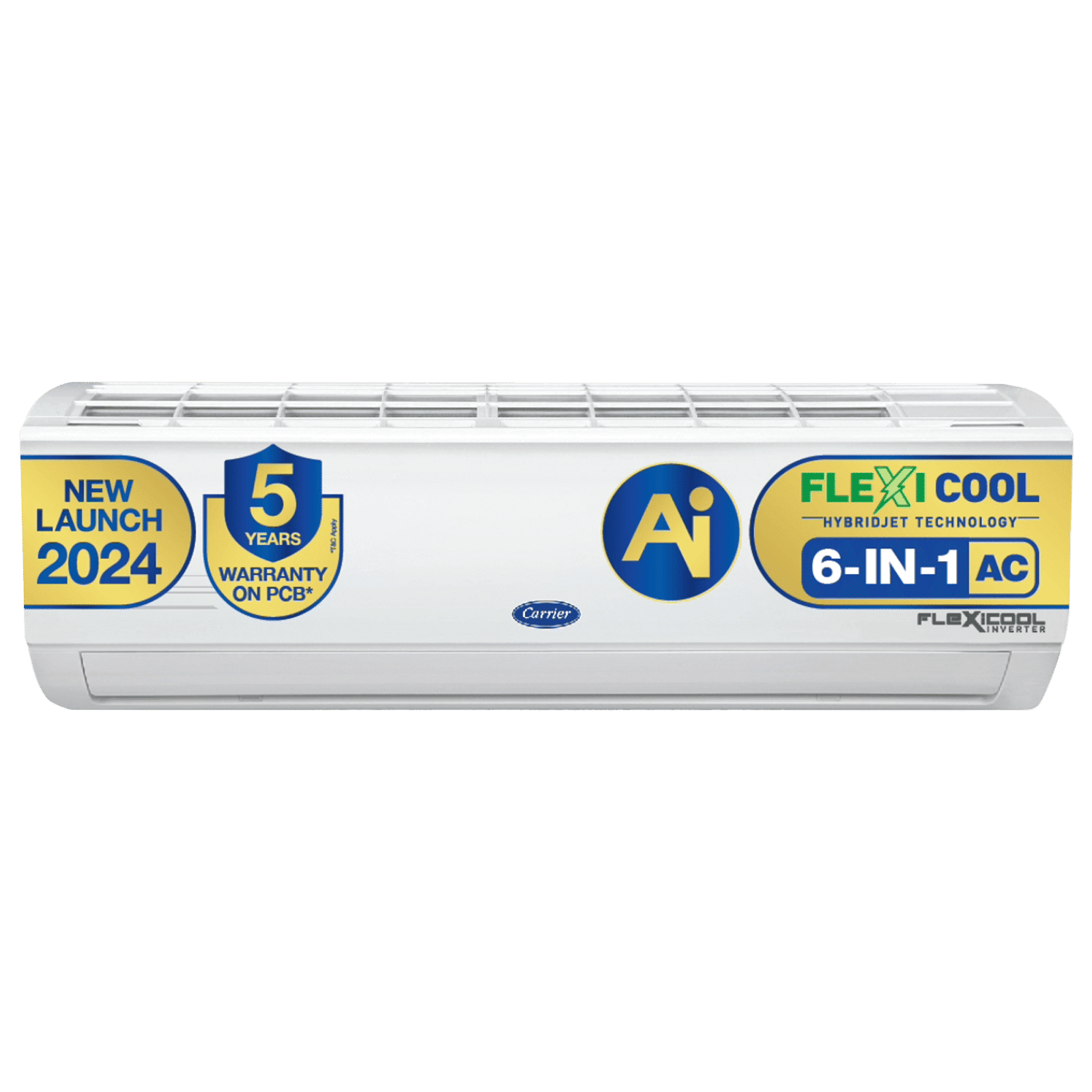 Carrier Ester Neo Exi 6 in 1 Convertible 2 Ton 5 Star Inverter Split AC with Auto Cleanser (Copper Condenser, CAI24ES5R34F0)_1