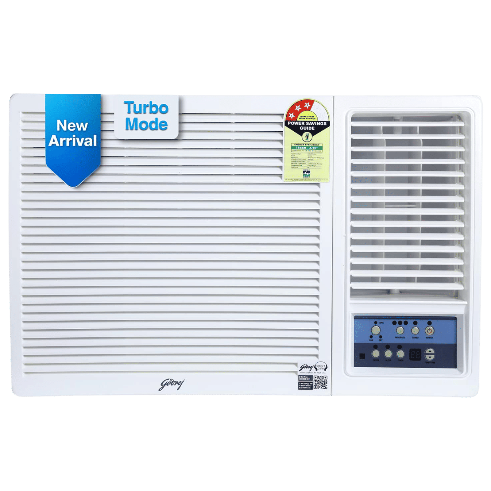 Godrej 1.5 Ton 3 Star Fixed Speed Window AC (Copper Condenser, Anti Dust Filter, WFC 18UTC3-WWA) Godrej 1.5 Ton 3 Star Fixed Speed Window AC (Copper Condenser, Anti Dust Filter, WFC 18UTC3-WWA)_1