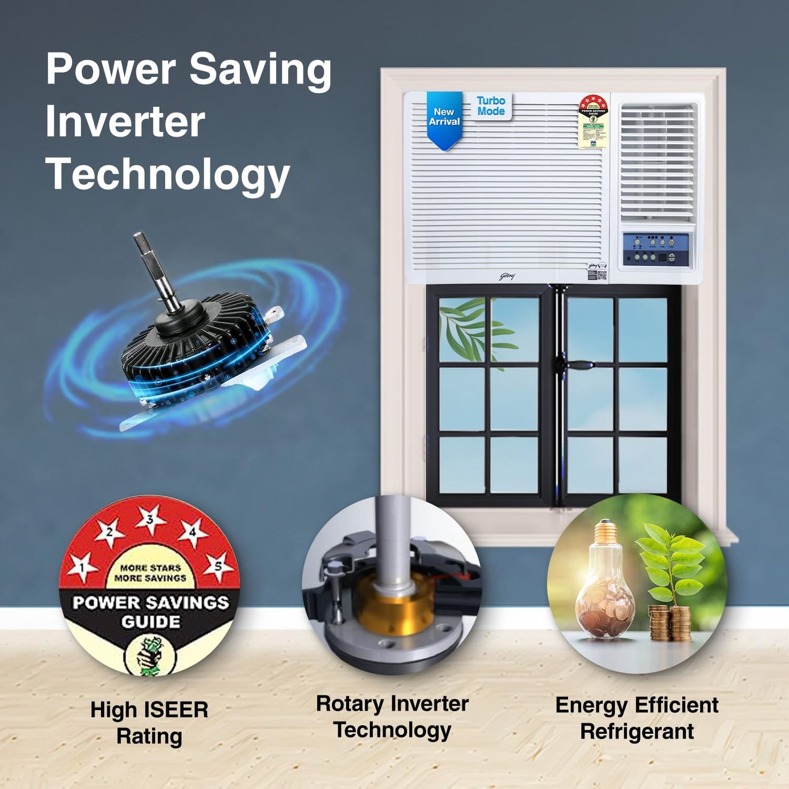 Godrej 1.5 Ton 5 Star Inverter Window AC (Copper Condenser, Anti Dust Filter, WIC 18UTC5-WWA)_11