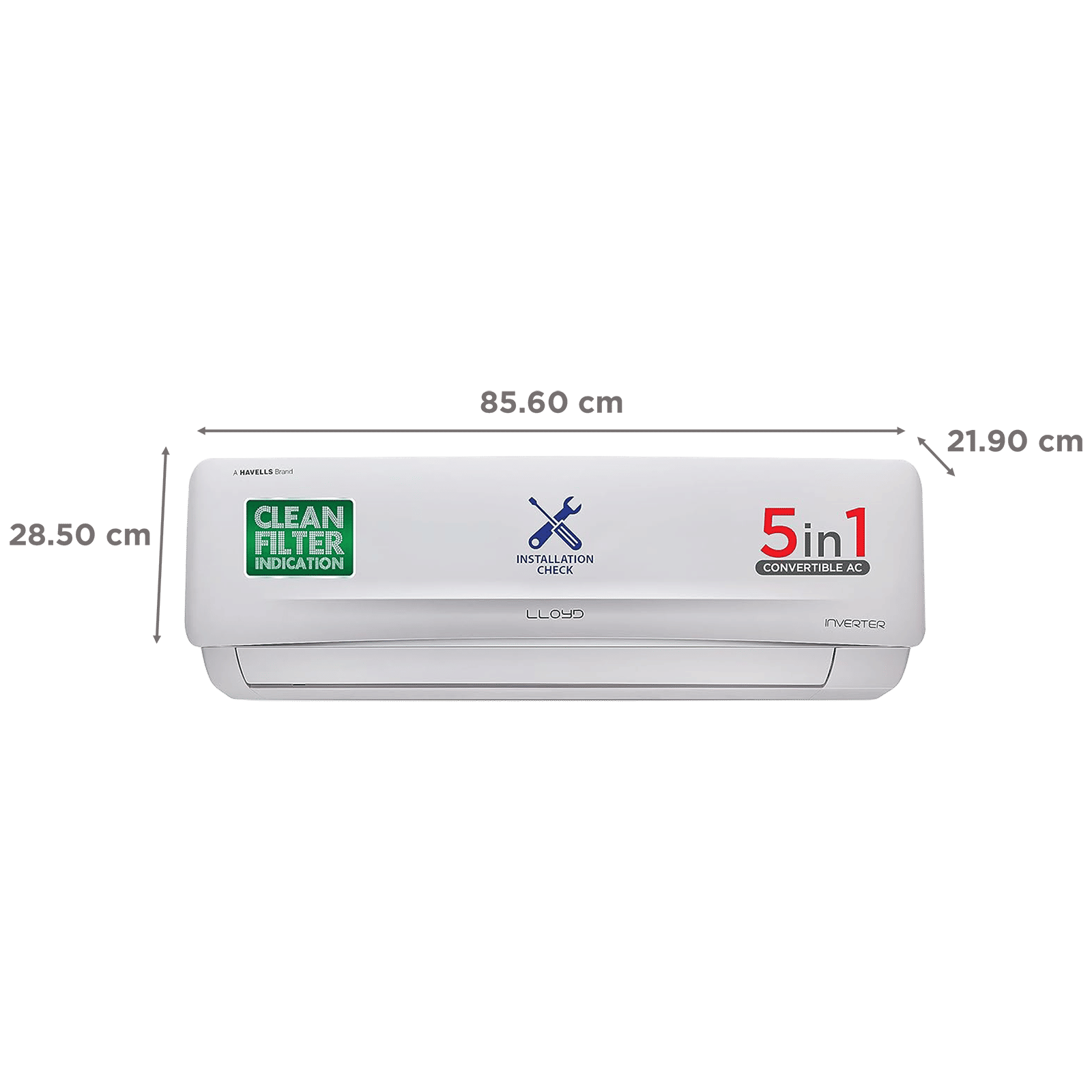 LLOYD Element 5 in 1 Convertible 1 Ton 3 Star Inverter Split AC with Anti-Viral Dust Filter (Copper Condenser, GLS12I3FOSEV) LLOYD Element 5 in 1 Convertible 1 Ton 3 Star Inverter Split AC with Anti-Viral Dust Filter (Copper Condenser, GLS12I3FOSEV)_4