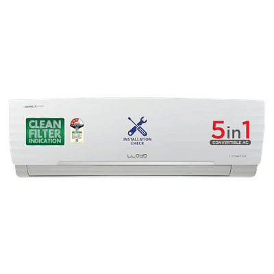 LLOYD 5 in 1 Convertible 1.5 Ton 3 Star Inverter Split AC with Anti-Viral Dust Filter ( Copper Condenser, GLS18I3FWBEW)