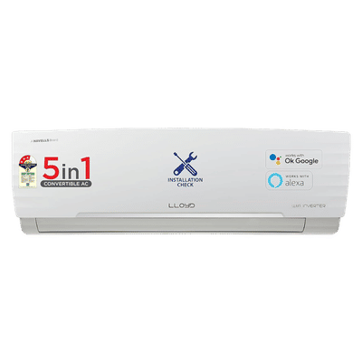 LLOYD 5 in 1 Convertible 1.5 Ton 3 Star Inverter Split Smart AC with Wi-Fi Supported (Copper Condenser, GLS18V3FWCXV)