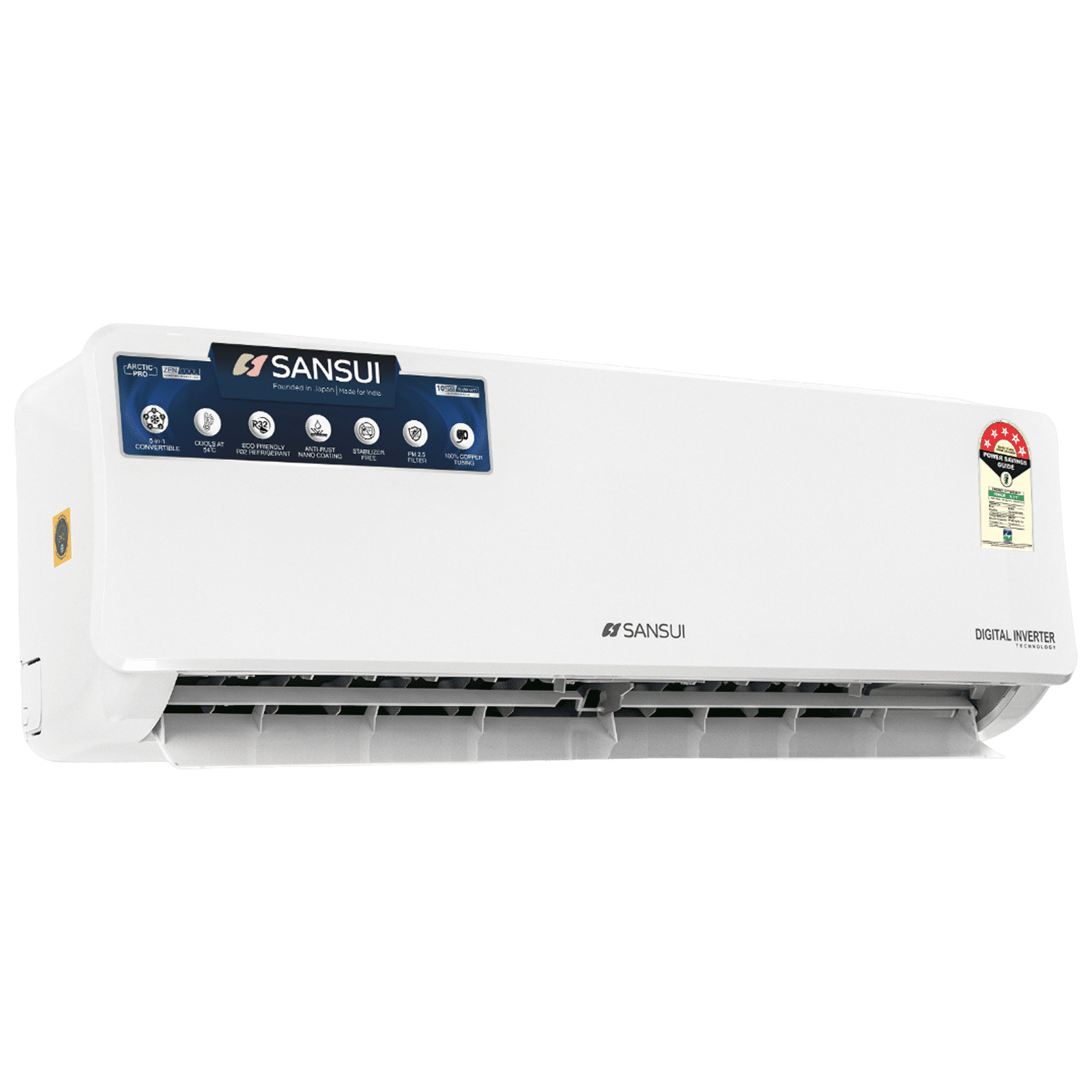 SANSUI Arctic Pro 5 in 1 Convertible 1.5 Ton 5 Star Inverter Split AC with PM 2.5 Filter (Copper Condenser, JSE185SI24A1) SANSUI Arctic Pro 5 in 1 Convertible 1.5 Ton 5 Star Inverter Split AC with PM 2.5 Filter (Copper Condenser, JSE185SI24A1)_6