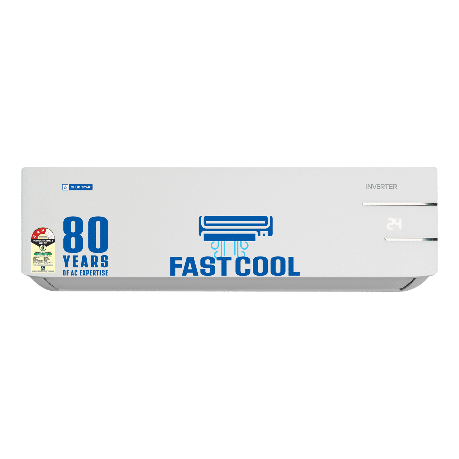 Blue Star Y Series 5 in 1 Convertible 1 Ton 3 Star Inverter Split AC with Dust Filter (Copper Condenser, IE312YNU) Blue Star Y Series 5 in 1 Convertible 1 Ton 3 Star Inverter Split AC with Dust Filter (Copper Condenser, IE312YNU)_1