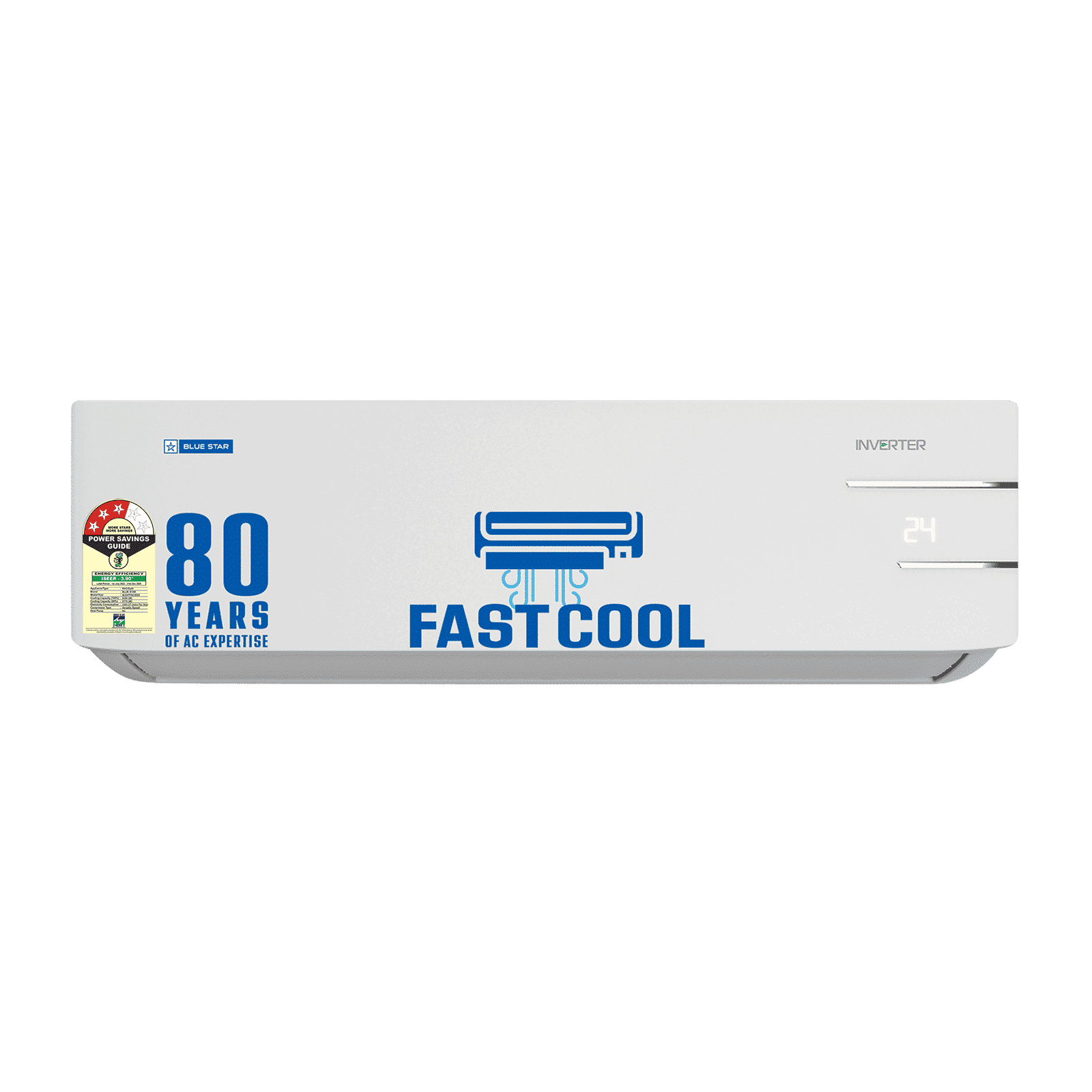 Blue Star Y Series 5 in 1 Convertible 2 Ton 3 Star Inverter Split AC with Anti Corrosive Blue Fins (2025 Model, Copper Condenser, IE324YNU) Blue Star Y Series 5 in 1 Convertible 2 Ton 3 Star Inverter Split AC with Anti Corrosive Blue Fins (2025 Model, Copper Condenser, IE324YNU)_1