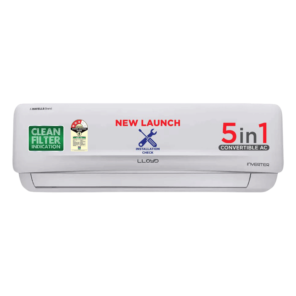 LLOYD Element Series 5 in 1 Convertible 2 Ton 3 Star Inverter Split AC with Stabilizer Free Operation (Copper Condenser, GLS24I3KWSEM)_1