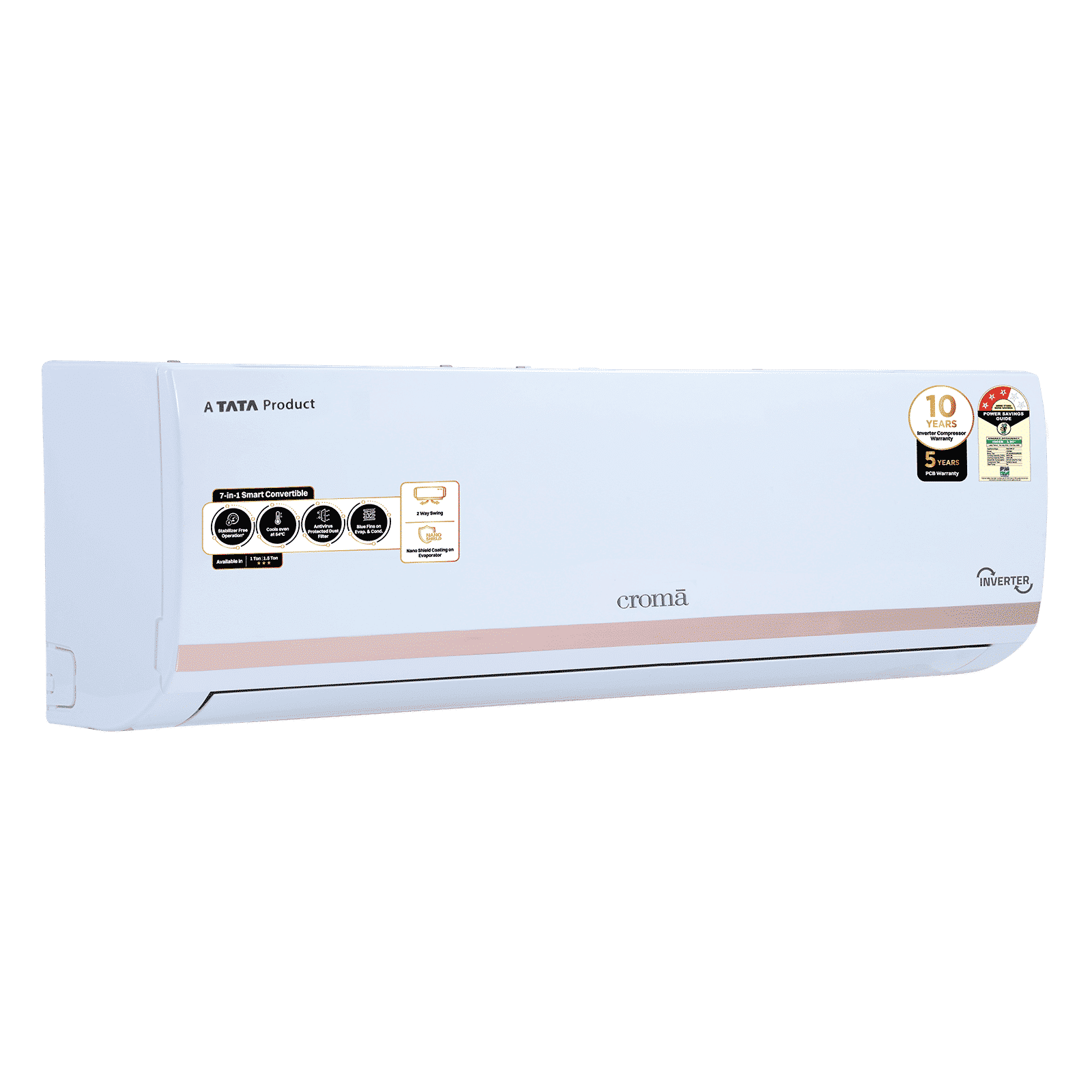 Croma 7 in 1 Convertible 1.5 Ton 3 Star Inverter Split AC with Temperature Sensor (2025 Model, Copper Condenser, CRLA018IND283265)_20