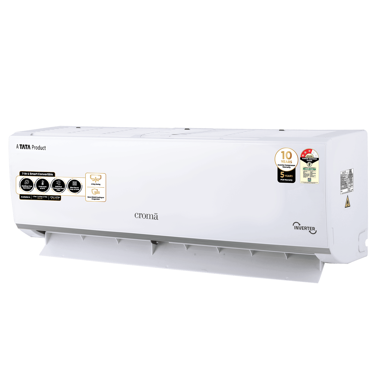 Croma 7 in 1 Convertible 1.5 Ton 3 Star Inverter Split AC with Temperature Sensor (2025 Model, Copper Condenser, CRLA018IND283267)_21