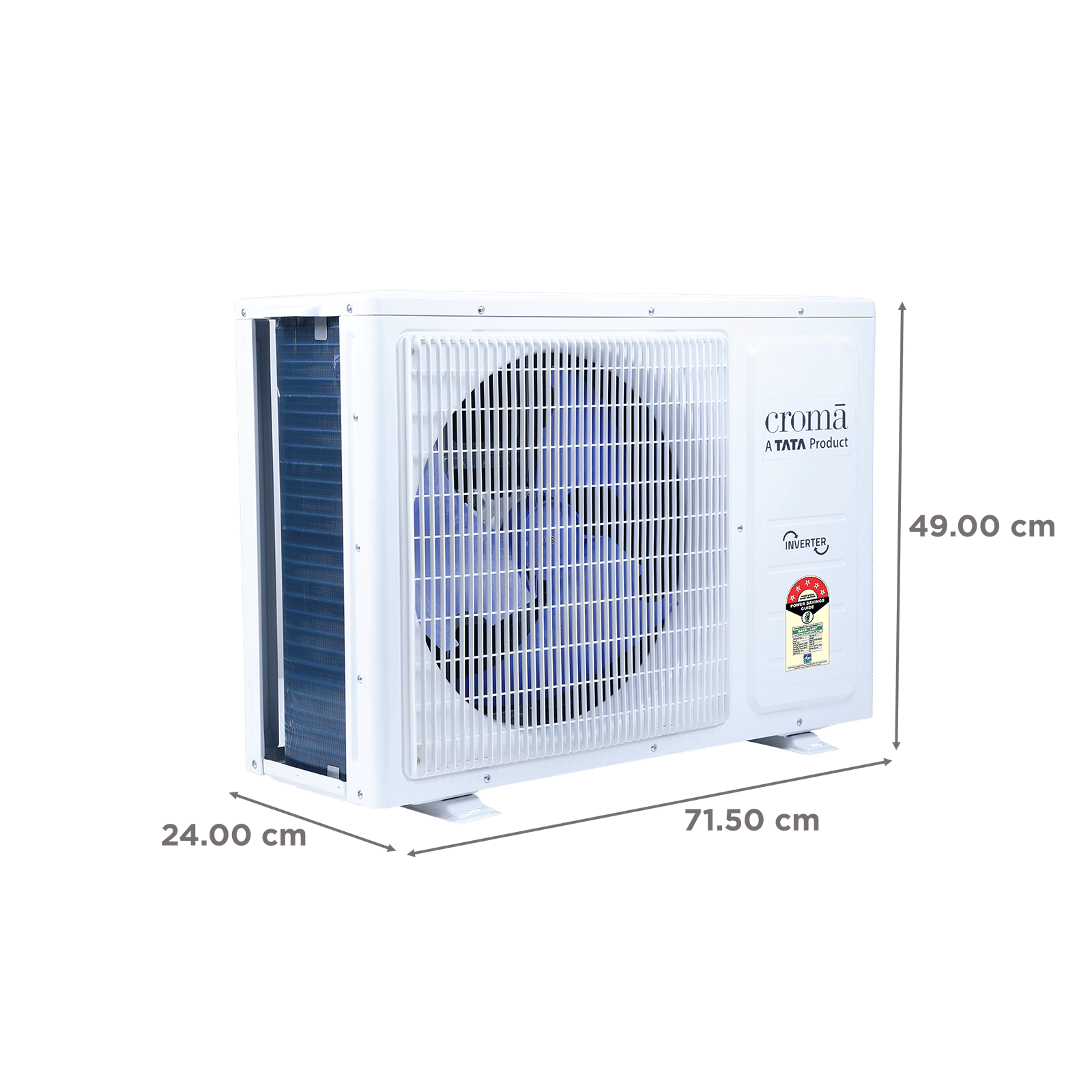 Croma 7 in 1 Convertible 1 Ton 5 Star Inverter Split AC with Self Cleaning Function (2025 Model, Copper Condenser, CRLA012INF283268) Croma 7 in 1 Convertible 1 Ton 5 Star Inverter Split AC with Self Cleaning Function (2025 Model, Copper Condenser, CRLA012INF283268)_3