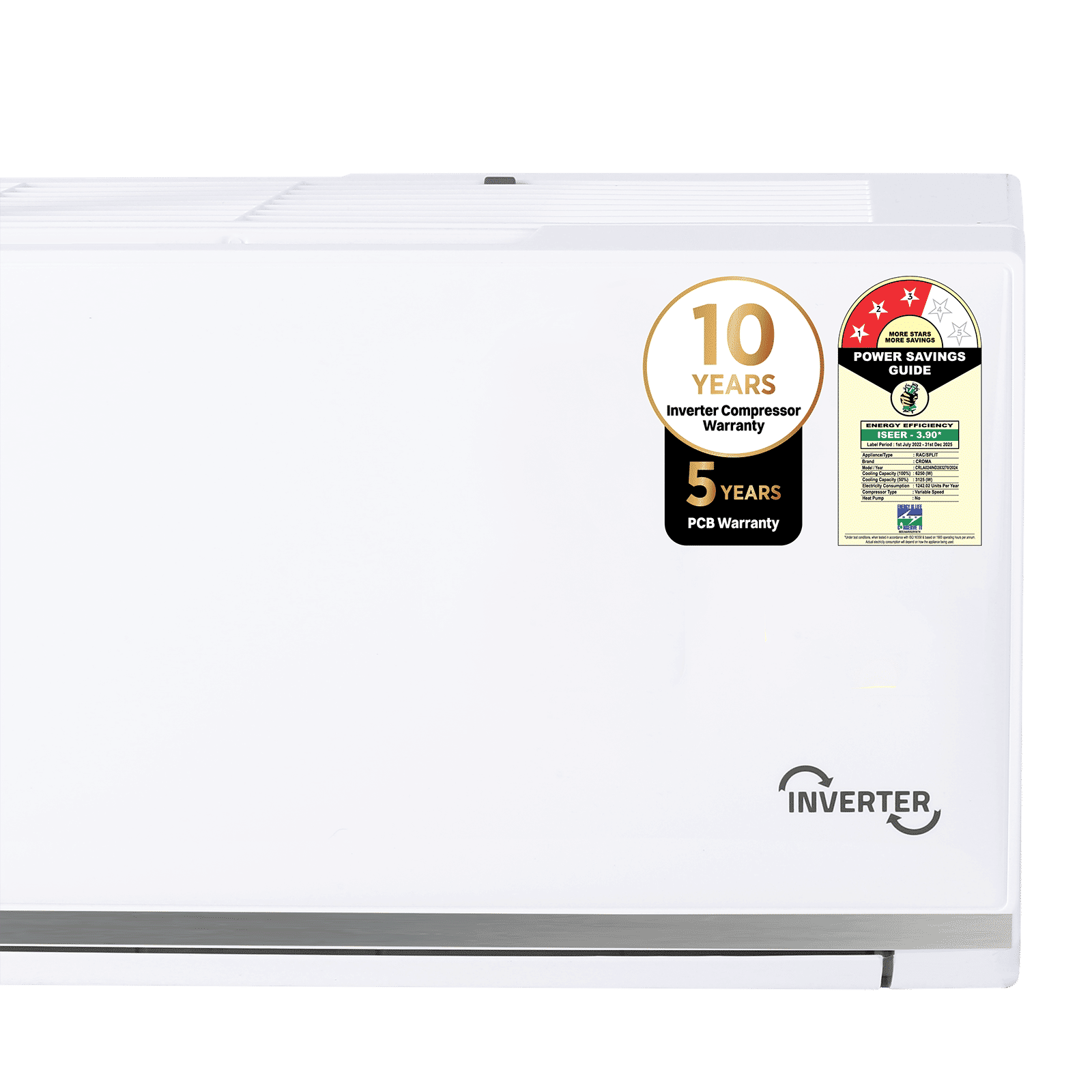 Croma 7 in 1 Convertible 2 Ton 3 Star Inverter Split AC with Temperature Sensor (2025 Model, Copper Condenser, CRLA024IND283270) Croma 7 in 1 Convertible 2 Ton 3 Star Inverter Split AC with Temperature Sensor (2025 Model, Copper Condenser, CRLA024IND283270)_21