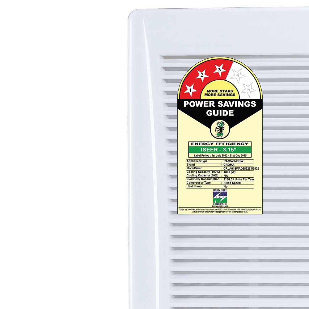 Croma 1.5 Ton 3 Star Window AC (2025 Model, Copper Condenser, Dust Filter) Croma 1.5 Ton 3 Star Window AC (2025 Model, Copper Condenser, Dust Filter)_8