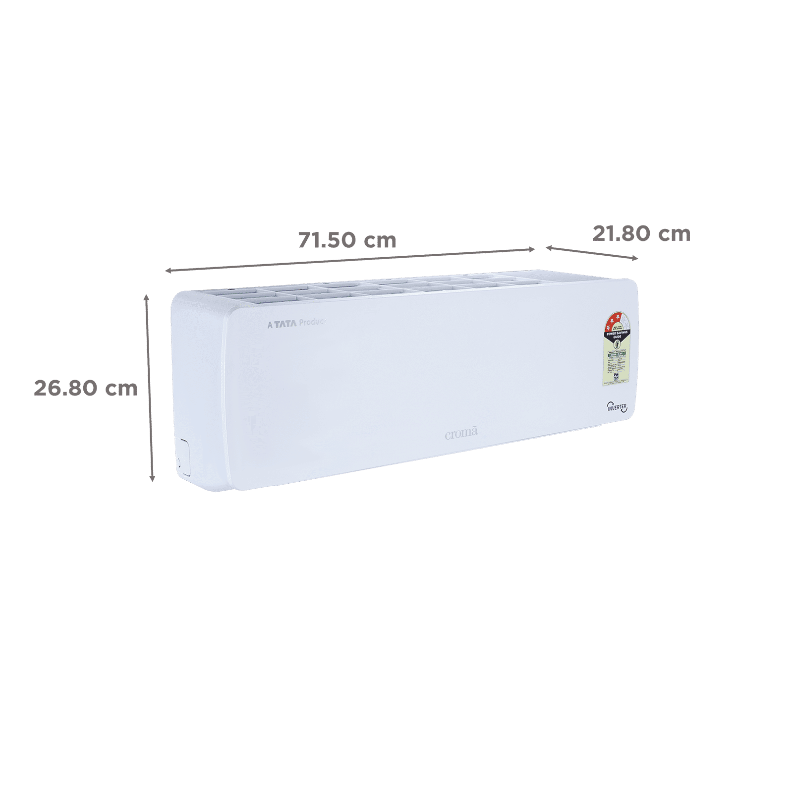 Croma 7 in 1 Convertible 0.8 Ton 3 Star Inverter Split AC with Temperature Sensor (2025 Model, Copper Condenser, CRLA009IND283263) Croma 7 in 1 Convertible 0.8 Ton 3 Star Inverter Split AC with Temperature Sensor (2025 Model, Copper Condenser, CRLA009IND283263)_4