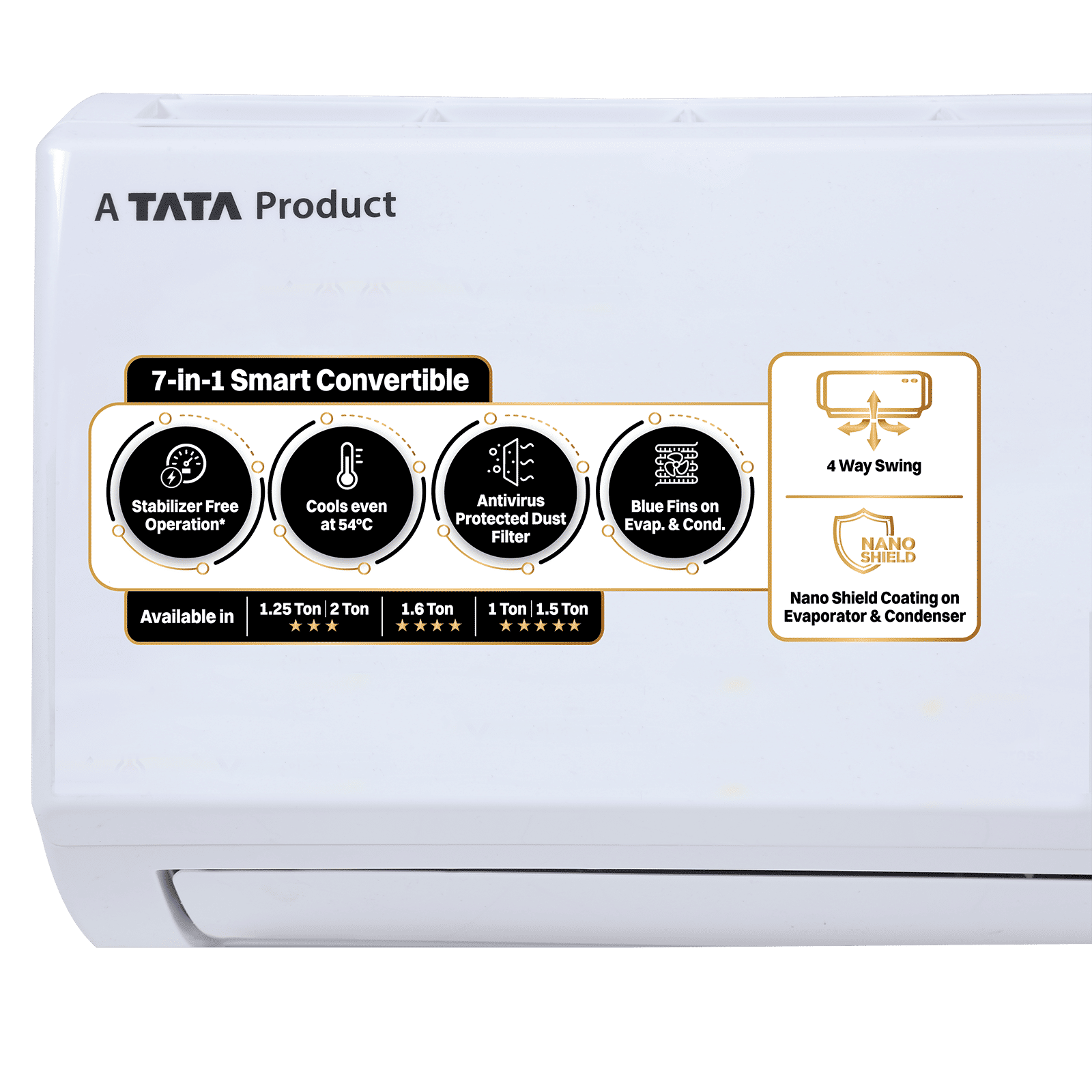 Croma 7 in 1 Convertible 1.6 Ton 4 Star Inverter Split AC with 4 way Swing function (2025 Model, Copper Condenser, CRLA019INE170278)_13