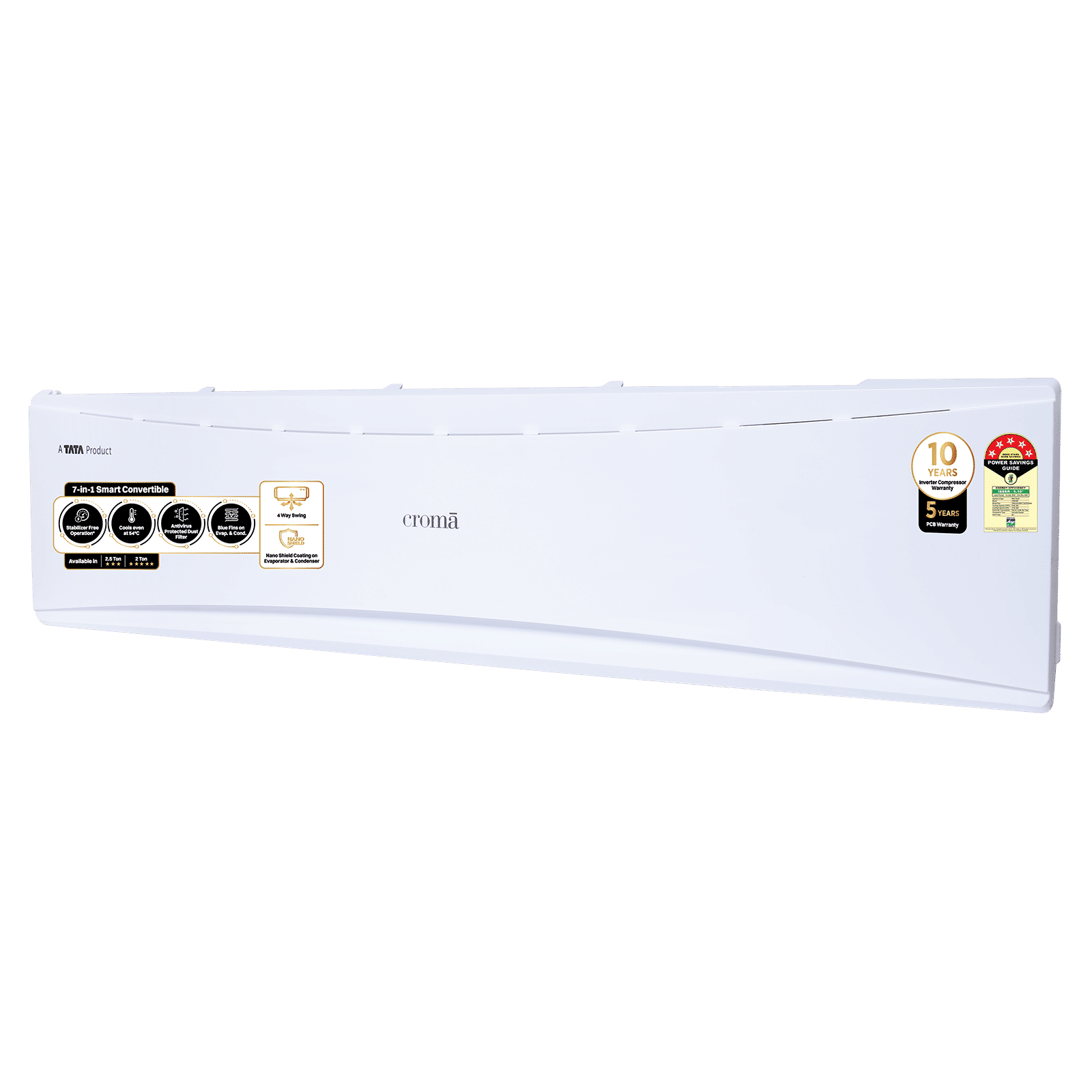 Croma 7 in 1 Convertible 2 Ton 5 Star Inverter Split AC with PM 2.5 Filter (2025 Model, Copper Condenser, CRLA024INF170279)_10