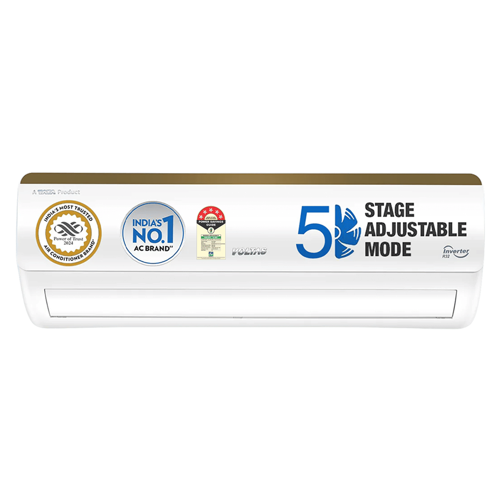VOLTAS 185V Vertis Smart Elite Gold 1.5 Ton 5 Star Inverter Split Smart AC with IoT Enabled (Copper Condenser, 4503702)_1