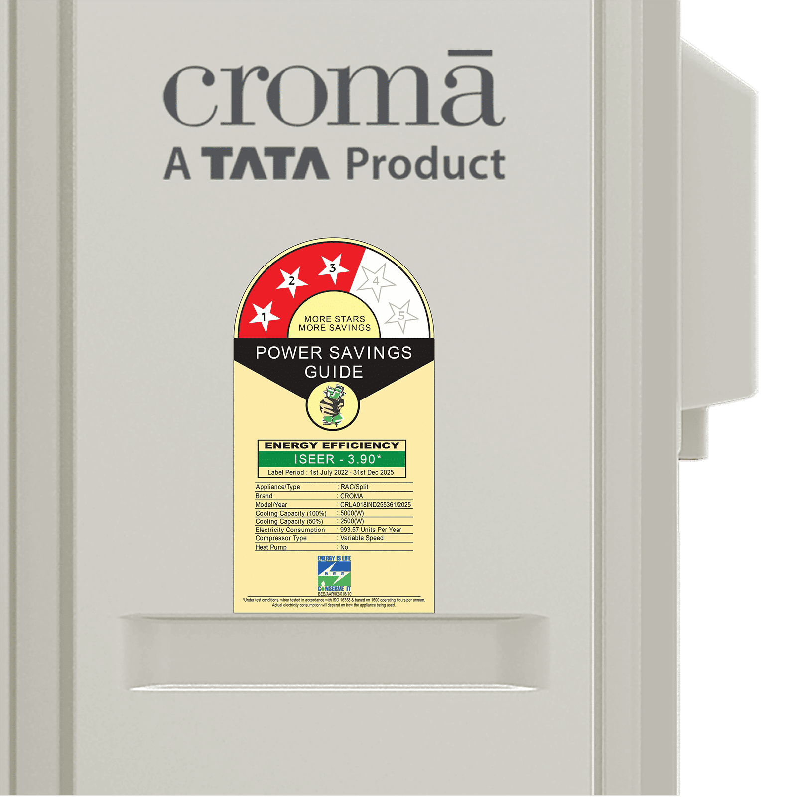 Croma 5 in 1 Convertible 1.5 Ton 3 Star Inverter Split AC with Anti Virus Protected Dust Filter (2025 Model, Copper Condenser, CRLA018IND255361) Croma 5 in 1 Convertible 1.5 Ton 3 Star Inverter Split AC with Anti Virus Protected Dust Filter (2025 Model, Copper Condenser, CRLA018IND255361)_15