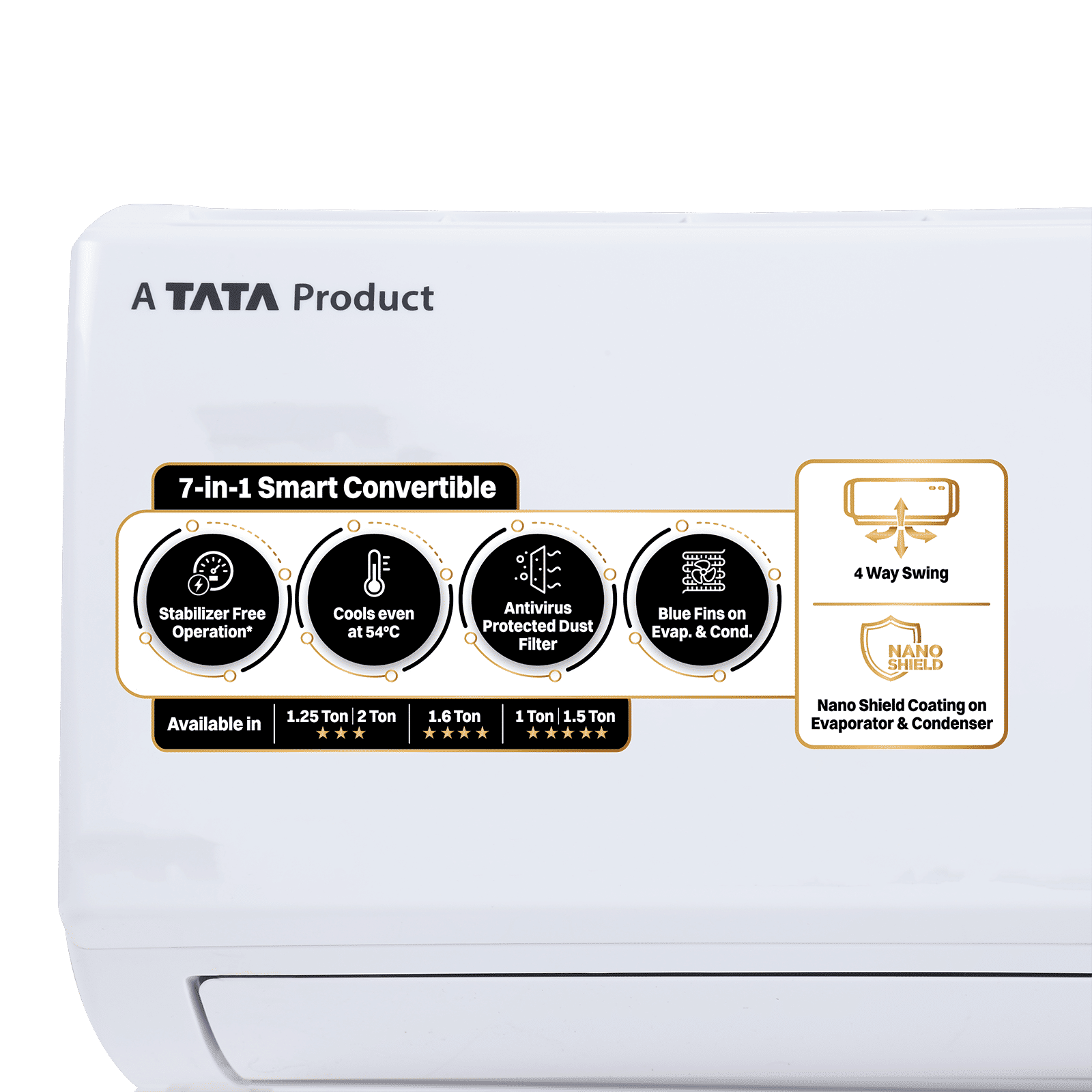 Croma 7 in 1 Convertible 2 Ton 3 Star Inverter Split AC with 4 way Swing function (2025 Model, Copper Condenser, CRLA024IND170281) Croma 7 in 1 Convertible 2 Ton 3 Star Inverter Split AC with 4 way Swing function (2025 Model, Copper Condenser, CRLA024IND170281)_13