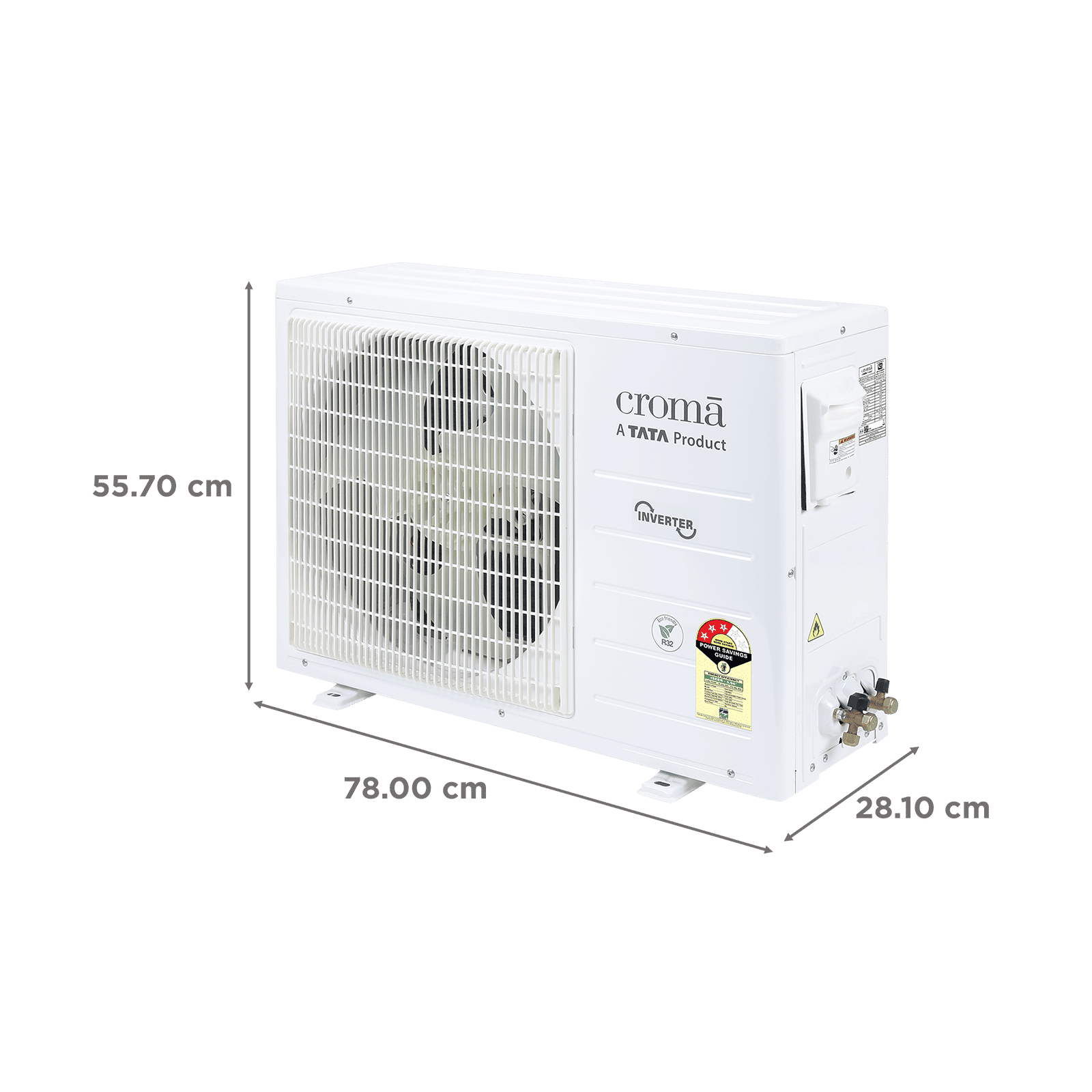 Croma 7 in 1 Convertible 2 Ton 3 Star Inverter Split AC with 4 way Swing function (2025 Model, Copper Condenser, CRLA024IND170281) Croma 7 in 1 Convertible 2 Ton 3 Star Inverter Split AC with 4 way Swing function (2025 Model, Copper Condenser, CRLA024IND170281)_4