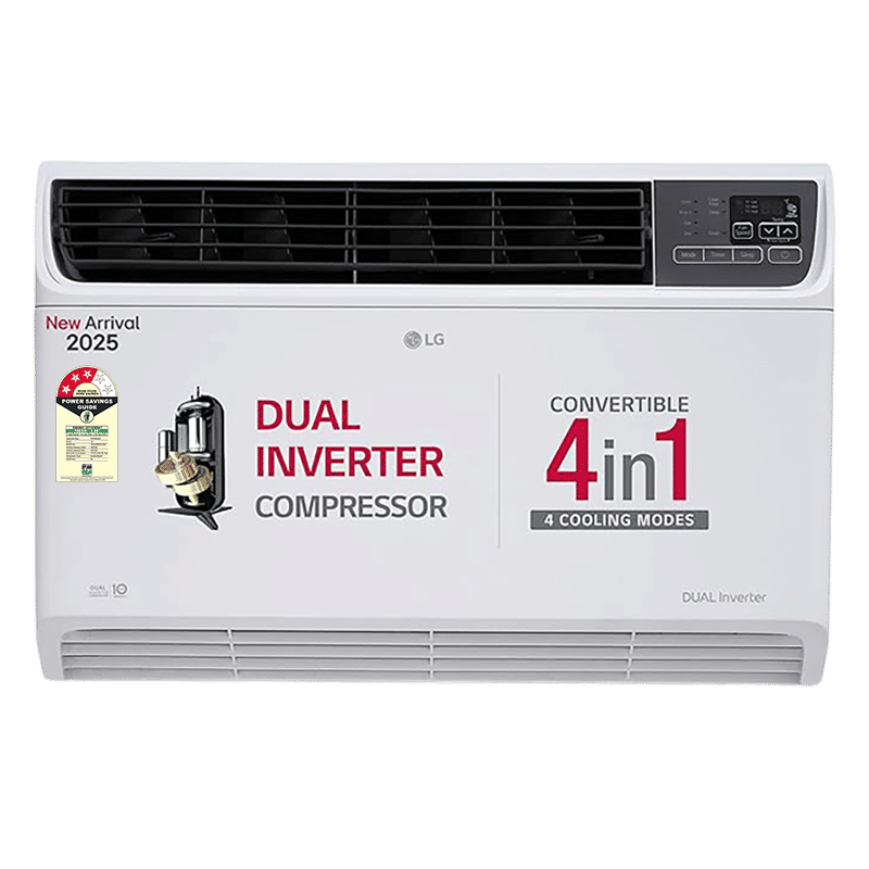 LG 4 in 1 Convertible 1.5 Ton 3 Star Dual Inverter Window AC with 6 Step Fan Speed (2025 Model, Copper Condenser, 18WUXA.ASLG) LG 4 in 1 Convertible 1.5 Ton 3 Star Dual Inverter Window AC with 6 Step Fan Speed (2025 Model, Copper Condenser, 18WUXA.ASLG)_1