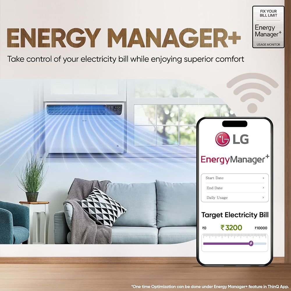 LG 4 in 1 Convertible 1.5 Ton 3 Star Dual Inverter Window AC with Ocean Black Protection (2025 Model, Copper Condenser, 18WWXA.ASLG) LG 4 in 1 Convertible 1.5 Ton 3 Star Dual Inverter Window AC with Ocean Black Protection (2025 Model, Copper Condenser, 18WWXA.ASLG)_17