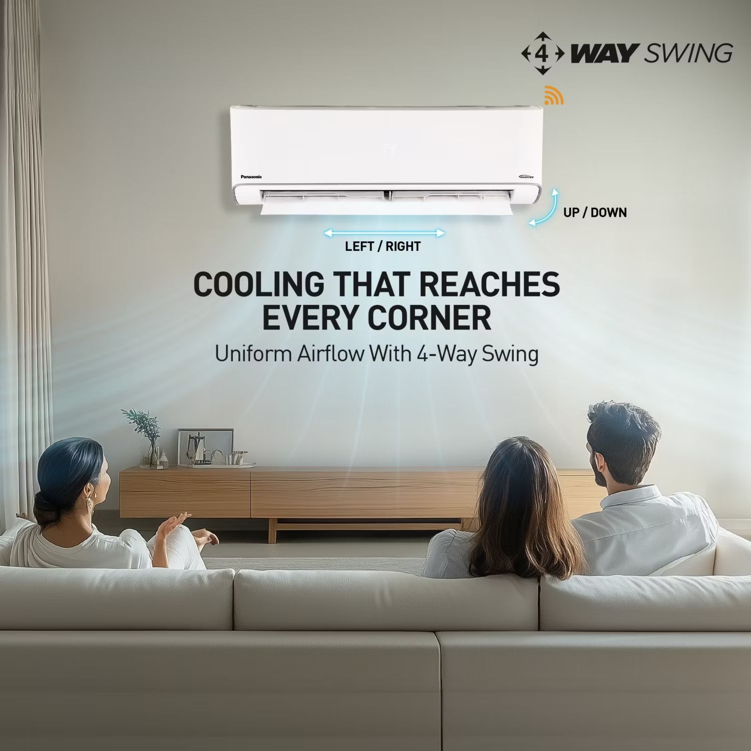Panasonic EU 7 in 1 Convertible 1 Ton 3 Star Inverter Split Smart AC with Voice Assistant (2025 Model, Copper Condenser, CS/CU-EU12BKY3FM) Panasonic EU 7 in 1 Convertible 1 Ton 3 Star Inverter Split Smart AC with Voice Assistant (2025 Model, Copper Condenser, CS/CU-EU12BKY3FM)_18