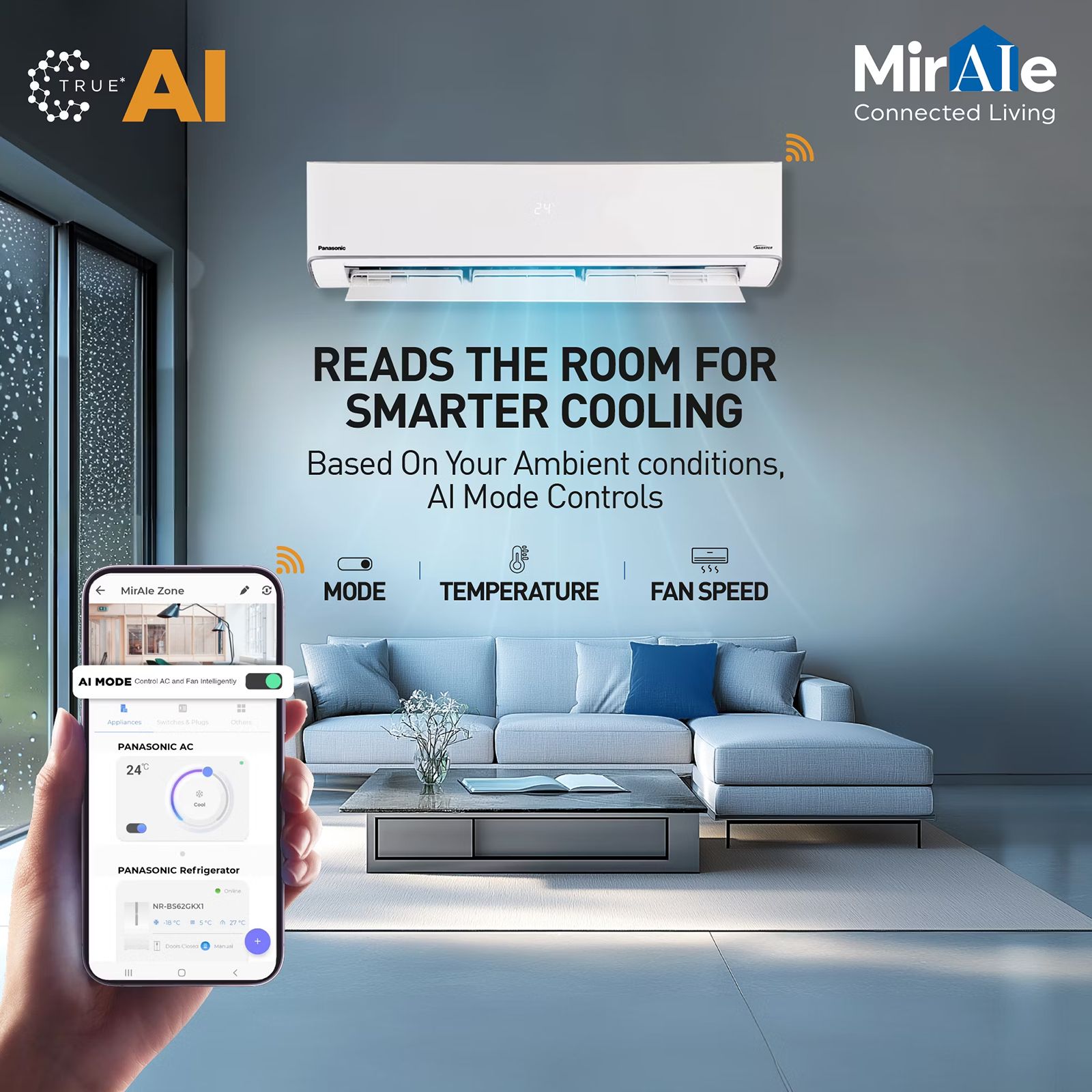 Panasonic EU 7 in 1 Convertible 1.5 Ton 5 Star Inverter Split Smart AC with Voice Assistant (Copper Condenser, CS/CU-EU18BKY5XFM)_10