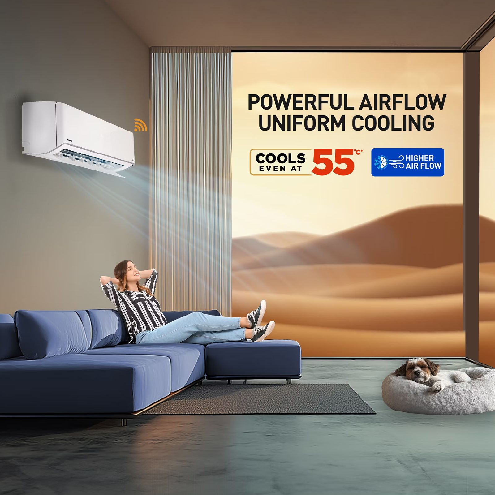 Panasonic EU 7 in 1 Convertible 1.5 Ton 5 Star Inverter Split Smart AC with Voice Assistant (Copper Condenser, CS/CU-EU18BKY5XFM)_12