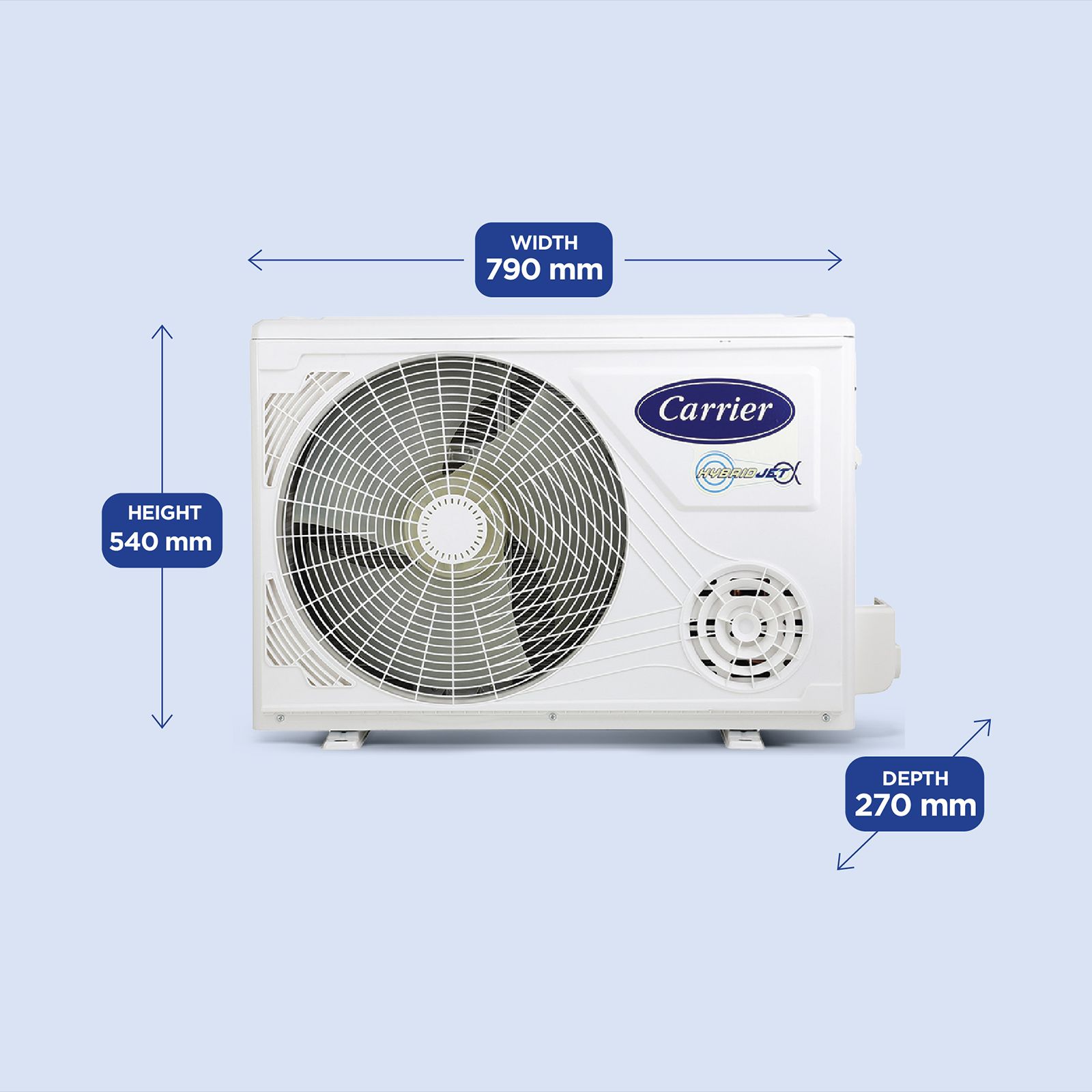 Carrier XPERT LUMO Fxi 6 in 1 Convertible 1.5 Ton 5 Star Inverter Split Smart AC with Wi-Fi Supported (Copper Condenser, CAI20PL5R35W0)_6