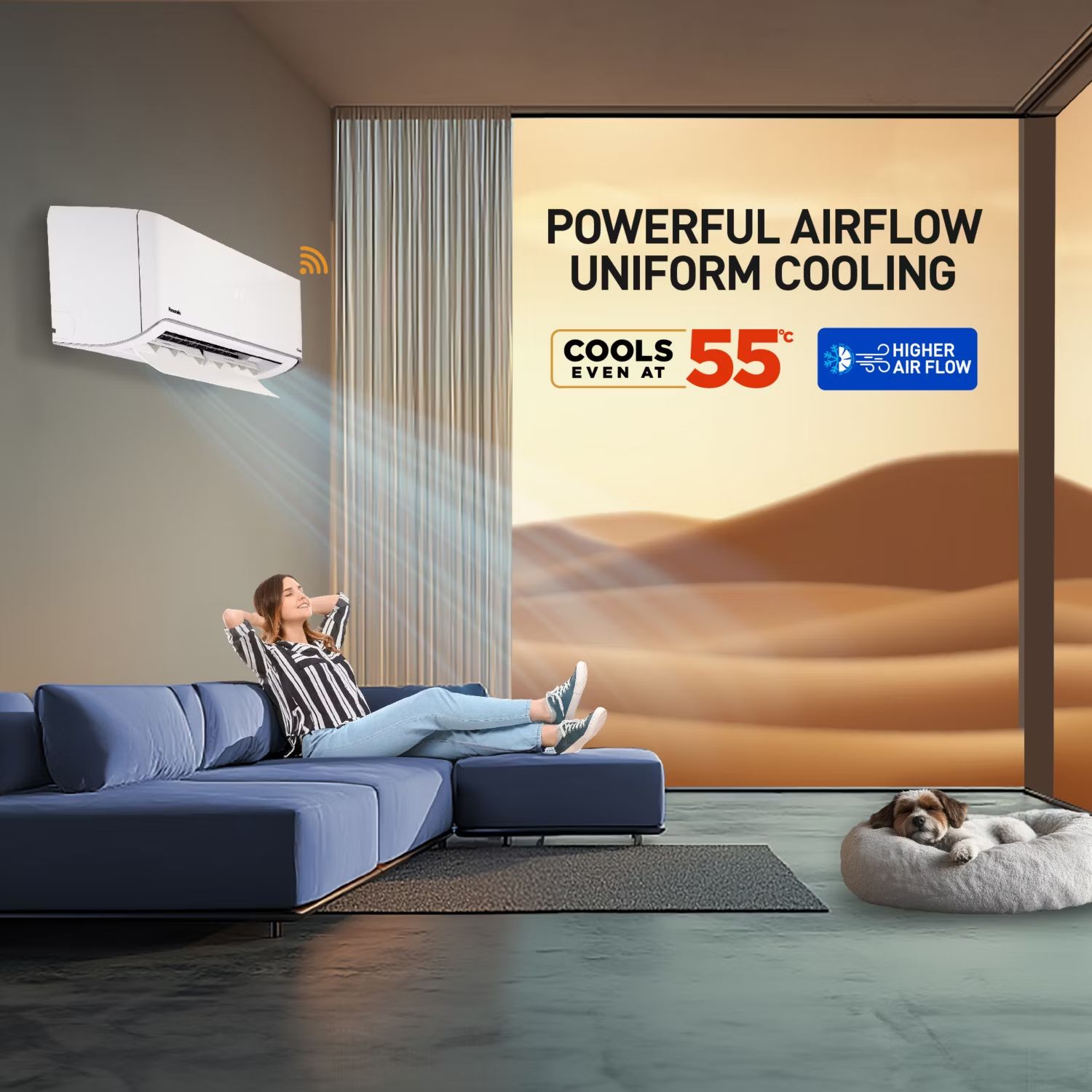 Panasonic EU 7 in 1 Convertible 1 Ton 5 Star Inverter Split Smart AC with Voice Assistant (2025 Model, Copper Condenser, CS/CU-EU12BKY5FM) Panasonic EU 7 in 1 Convertible 1 Ton 5 Star Inverter Split Smart AC with Voice Assistant (2025 Model, Copper Condenser, CS/CU-EU12BKY5FM)_14