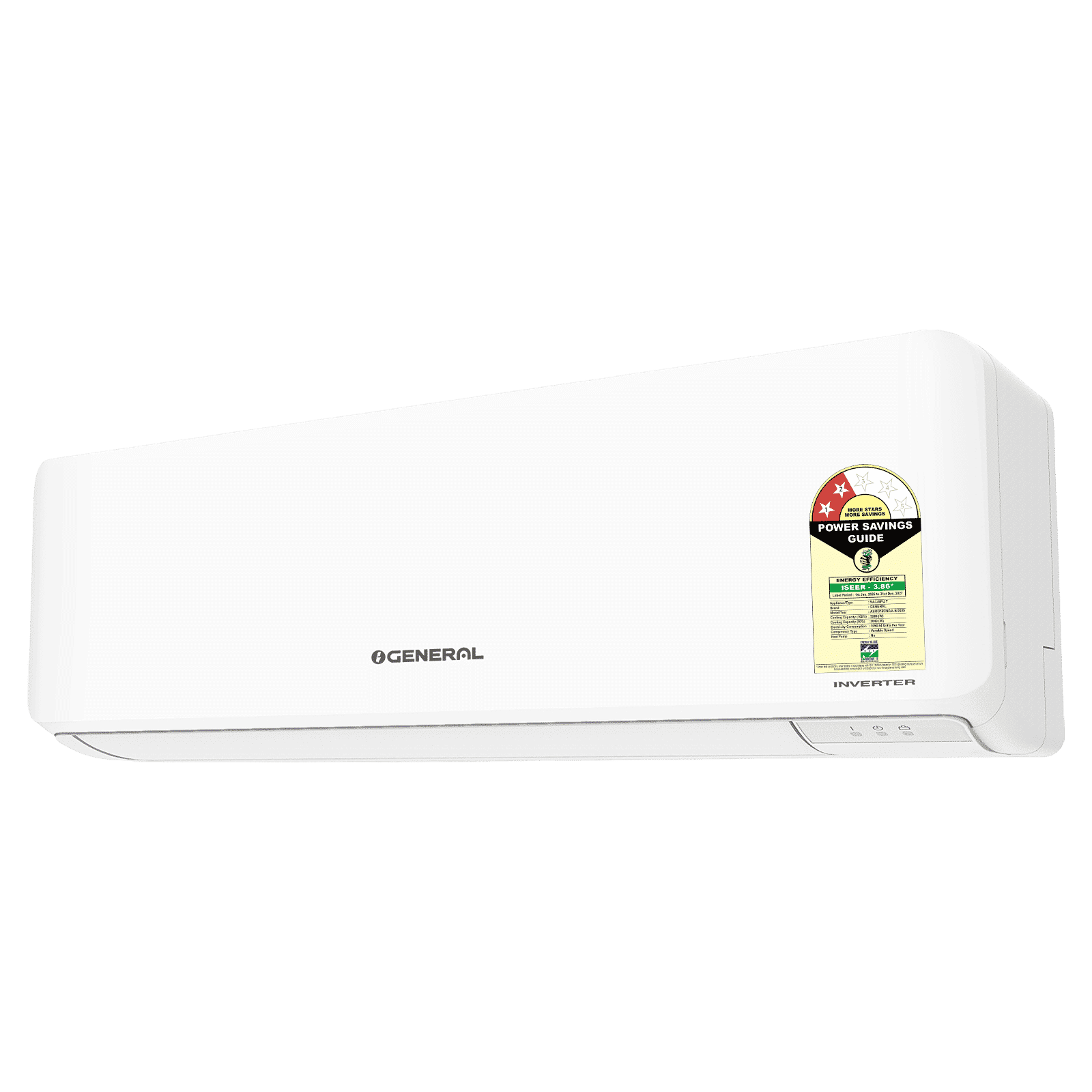 O GENERAL Hyper Advanced Tropical Rotary 1.5 Ton 2 Star Inverter Split AC (Copper Condenser, ASGG18CNAA-B) O GENERAL Hyper Advanced Tropical Rotary 1.5 Ton 2 Star Inverter Split AC (Copper Condenser, ASGG18CNAA-B)_1