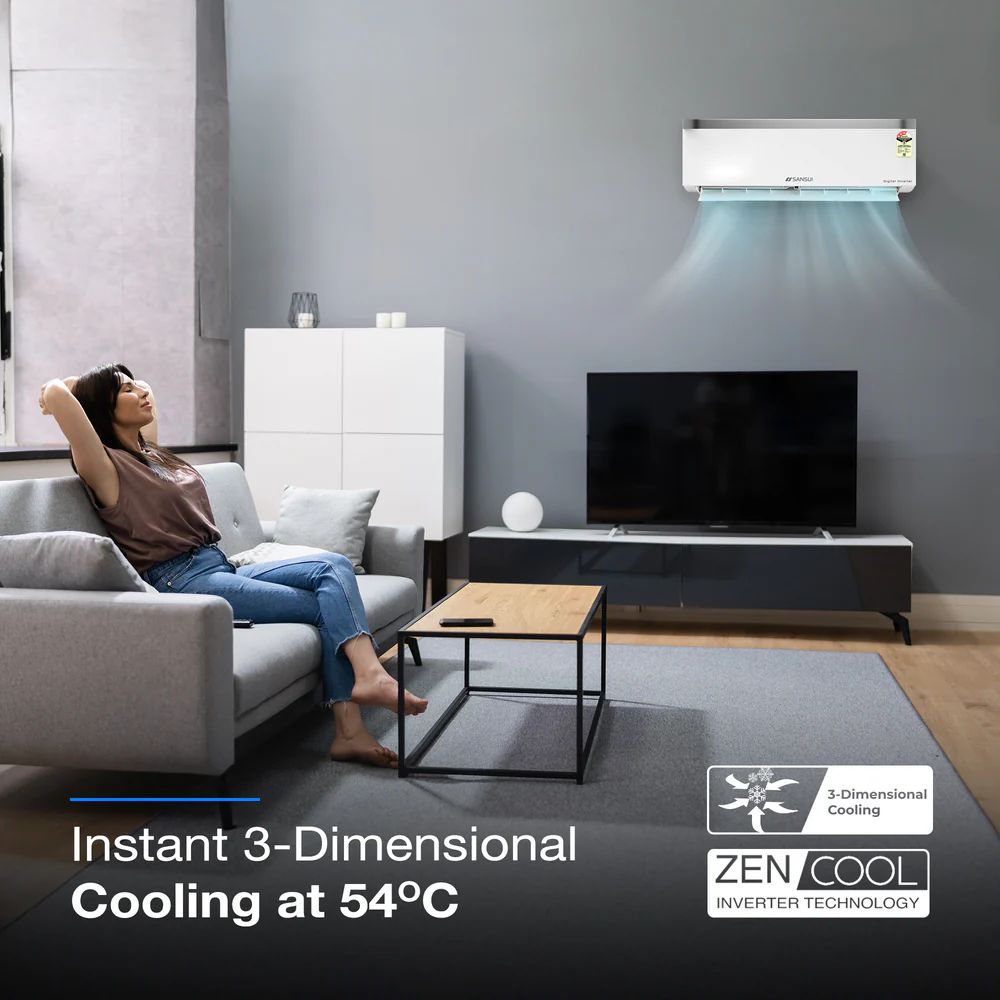 SANSUI Arctic Pro 5 in 1 Convertible 1 Ton 3 Star Inverter Split AC with Anti Virus Protection (Copper Condenser, JSP123SI24A1) SANSUI Arctic Pro 5 in 1 Convertible 1 Ton 3 Star Inverter Split AC with Anti Virus Protection (Copper Condenser, JSP123SI24A1)_10