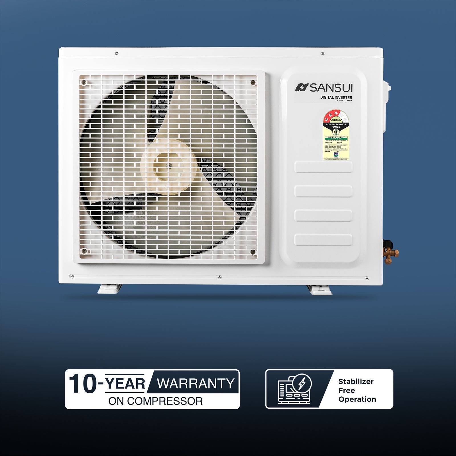 SANSUI Arctic Pro 5 in 1 Convertible 1.5 Ton 3 Star Inverter Split AC with PM 2.5 Filter (Copper Condenser, JSP183SI24A1)_18