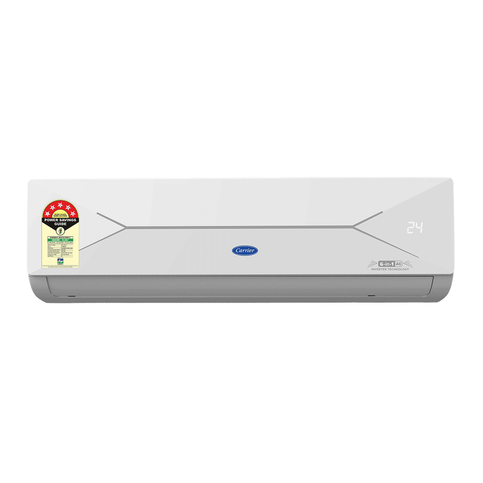 Carrier ESTER EDGE FXi 6 in 1 Convertible 2 Ton 5 Star Inverter Split Smart AC with Wi-Fi Supported (2025 Model, Copper Condenser, CAI24EE5R35W0) Carrier ESTER EDGE FXi 6 in 1 Convertible 2 Ton 5 Star Inverter Split Smart AC with Wi-Fi Supported (2025 Model, Copper Condenser, CAI24EE5R35W0)_1