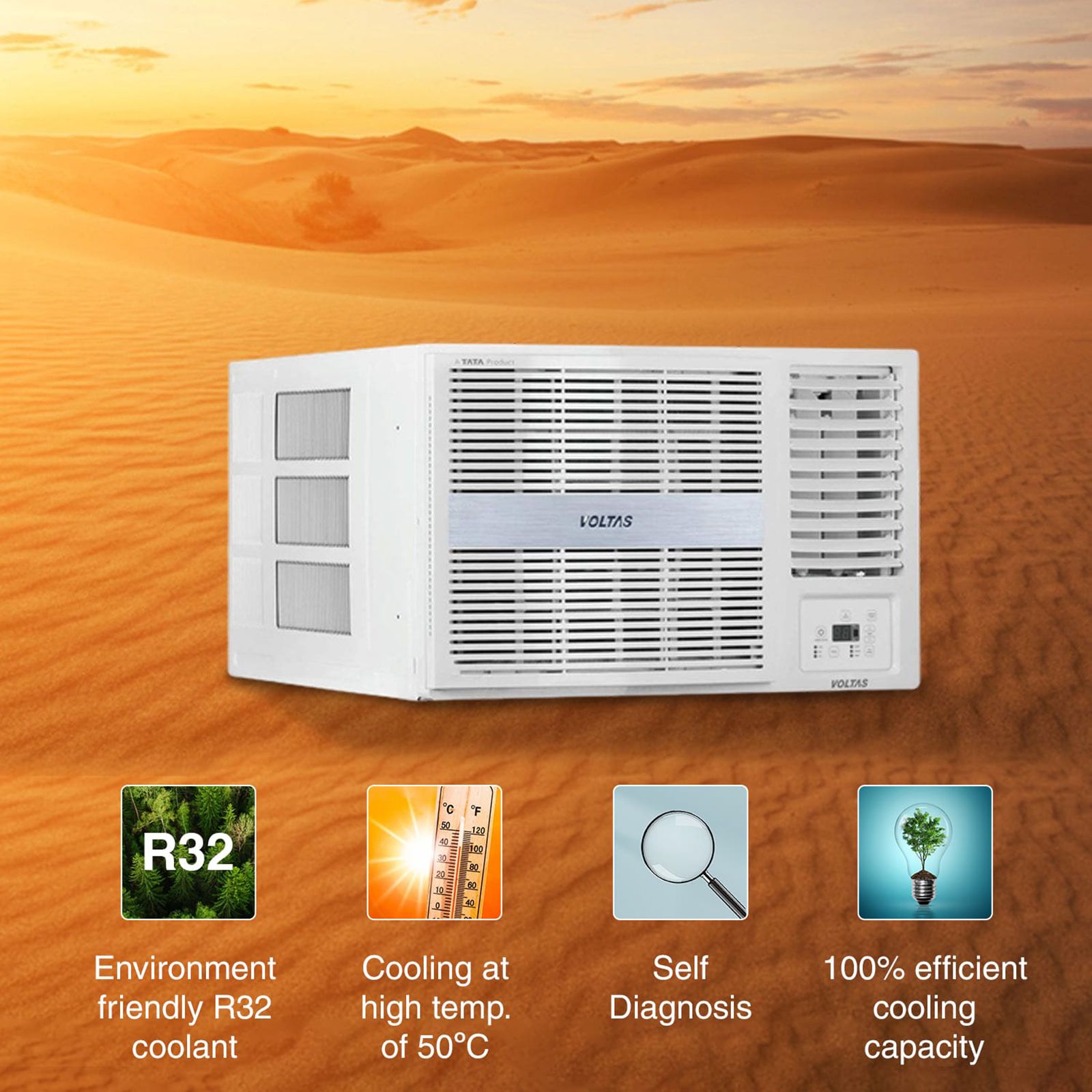VOLTAS 183V Vertis Pearl 1.5 Ton 3 Star Inverter Window AC (2022 Model, Copper Condenser, Anti-bacteria Filter, 4011470) VOLTAS 183V Vertis Pearl 1.5 Ton 3 Star Inverter Window AC (2022 Model, Copper Condenser, Anti-bacteria Filter, 4011470)_10