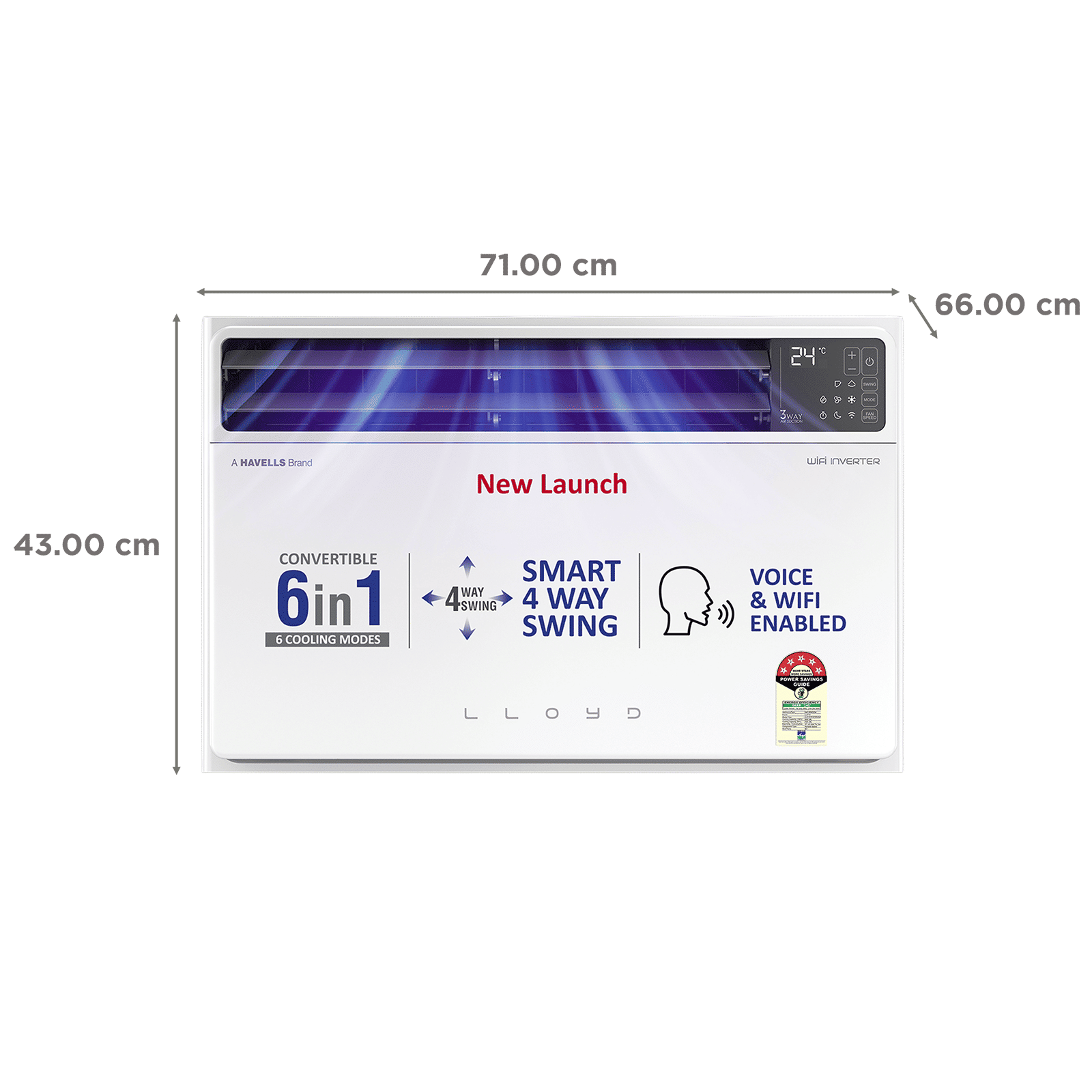 LLOYD 6 in 1 Convertible 1.5 Ton 5 Star Inverter Window Smart AC with Wi-Fi Enabled (2025 Model, Copper Condenser, GLW18V5FWTBR)_4