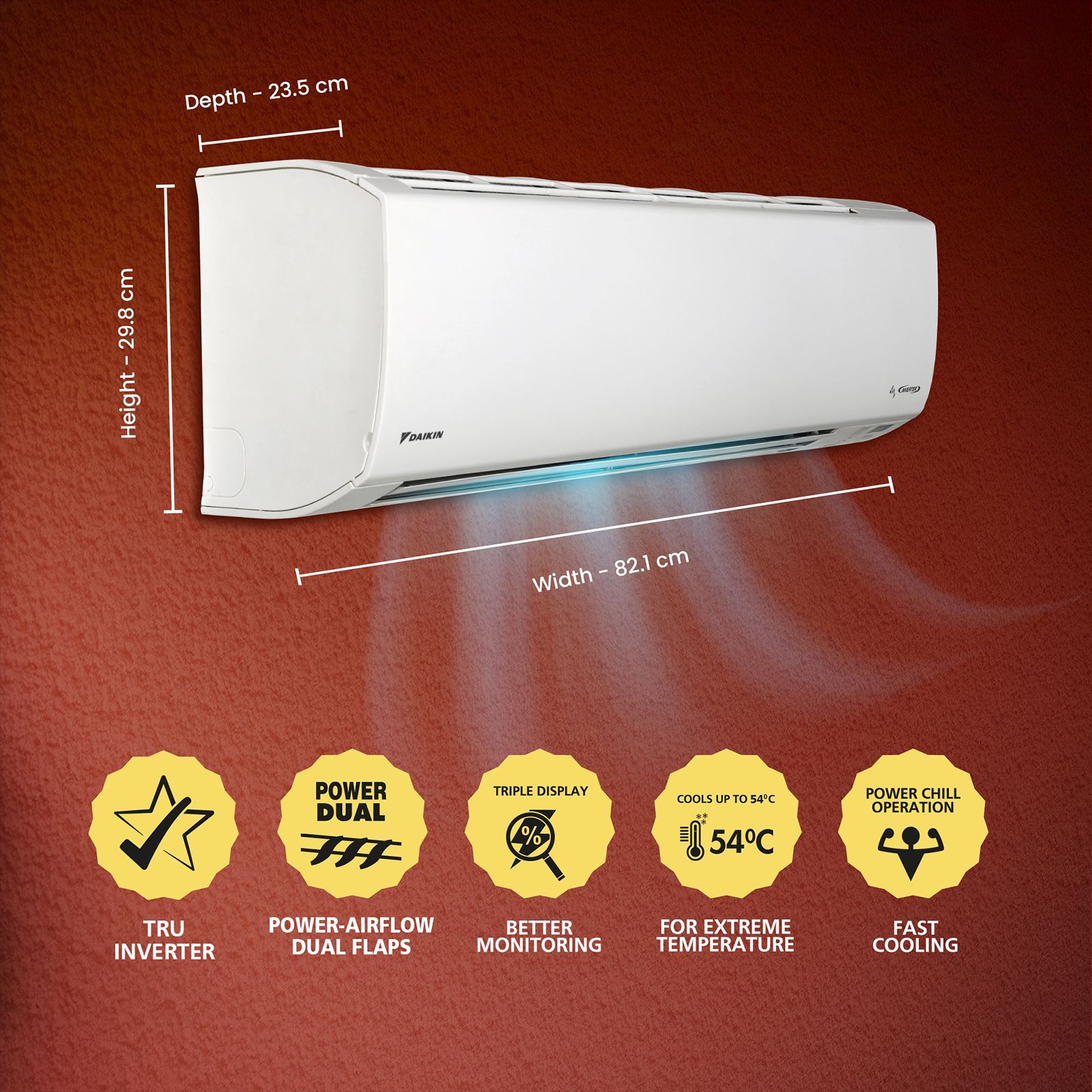 DAIKIN Streamer 1 Ton 5 Star Inverter Split AC (2025 Model, Copper Condenser, PM 1.0 Filter, JTKJ35)_11
