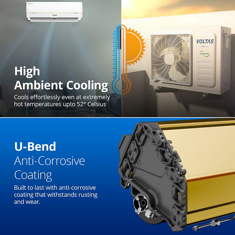 VOLTAS Vectra Zenith Gold-1 Convertible 1.5 Ton 3 Star Inverter Split AC with Auto Cleanser (2025 Model, Copper Condenser, 4503858) VOLTAS Vectra Zenith Gold-1 Convertible 1.5 Ton 3 Star Inverter Split AC with Auto Cleanser (2025 Model, Copper Condenser, 4503858)_12
