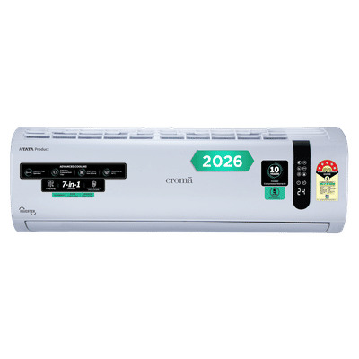 Croma 7 in 1 Convertible 1.5 Ton 5 Star
                      Inverter Split AC with 4 Way Auto Swing (2026
                      Model, Copper Condenser, CRLA018INF170293)